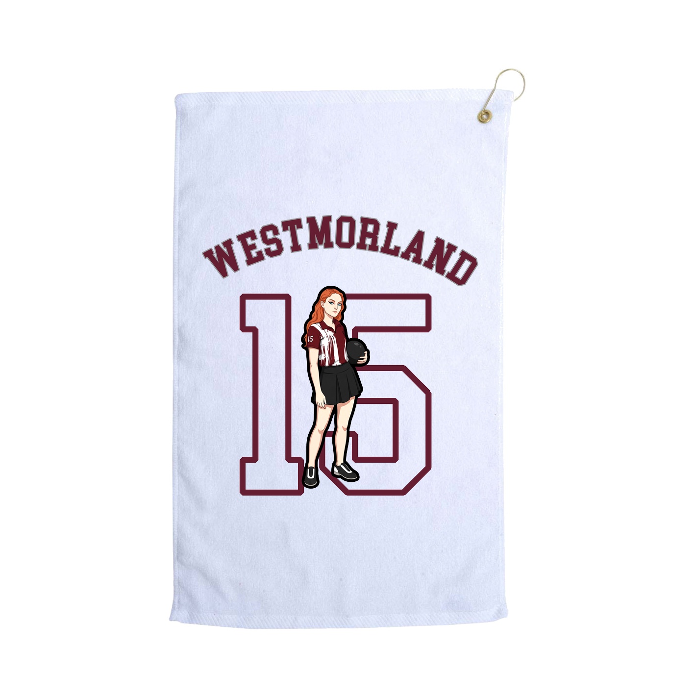 Golf Towel — Shirsey Arch in White