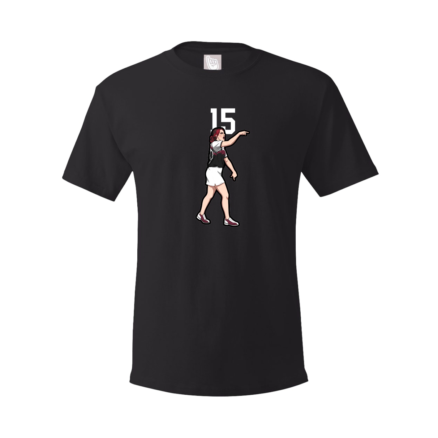 Youth Tee — Number Top in Black