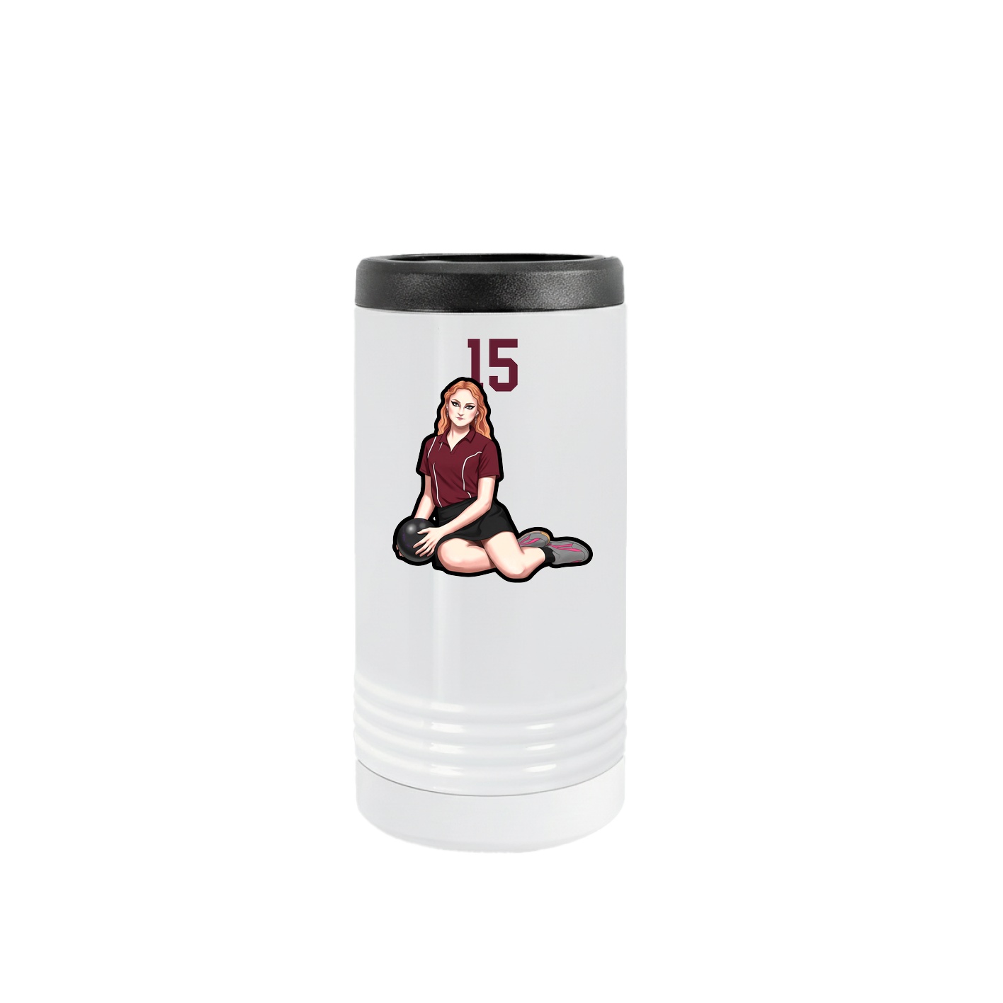 Slim Beverage Holder — Number Top in White