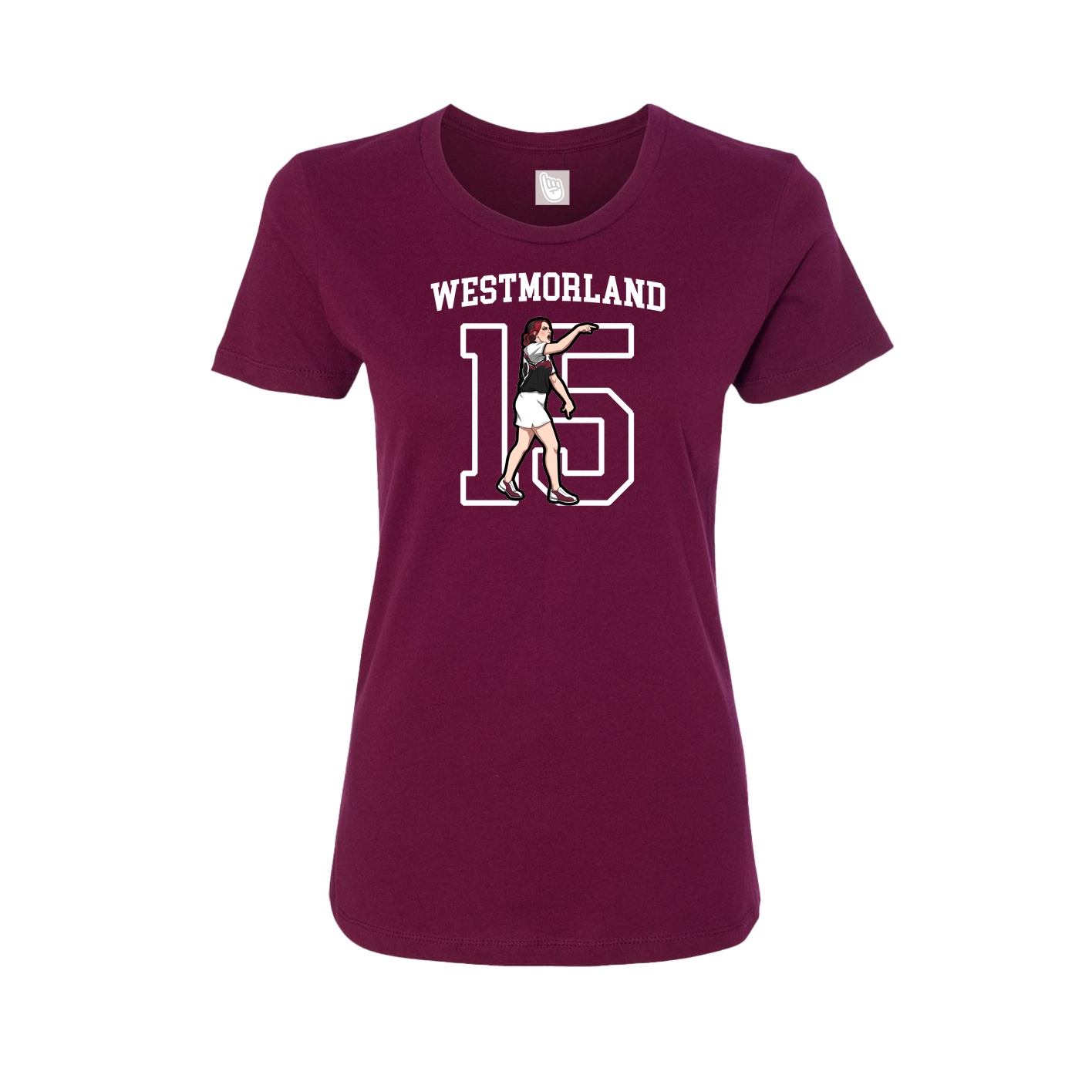 Fitted Women's Tee — Shirsey in Maroon