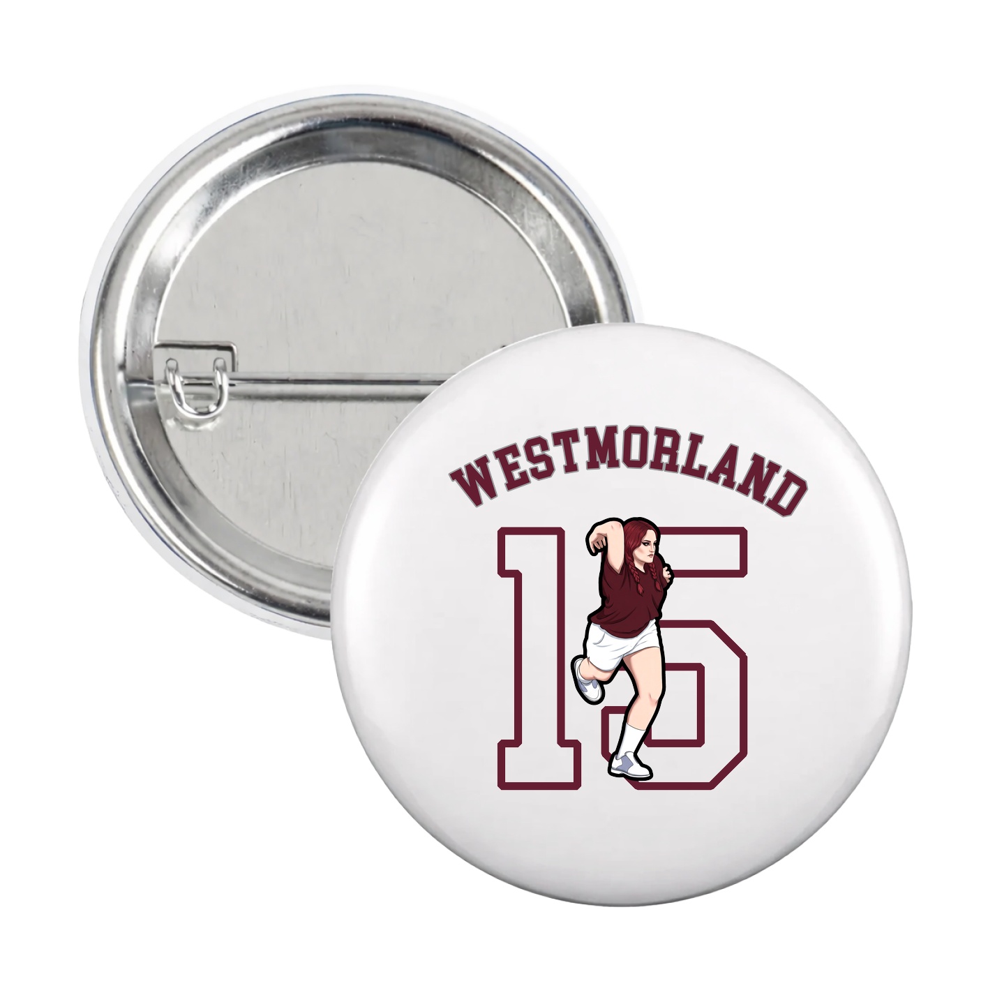 Game Day Button — Shirsey Arch in White