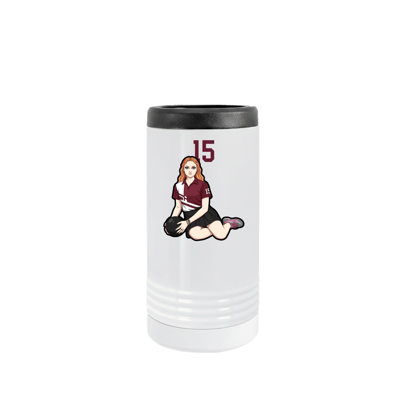 Slim Beverage Holder — Number Top in White