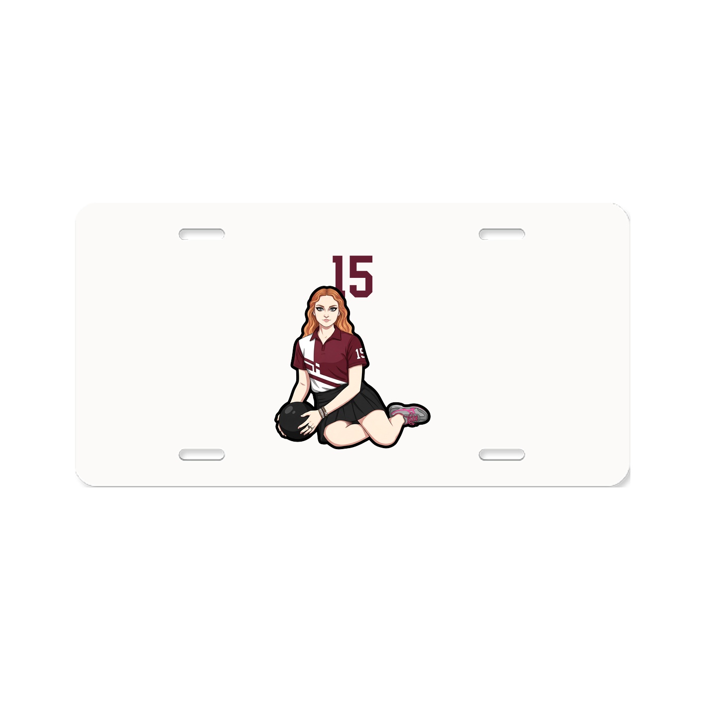 License Plate — Number Top in Classic