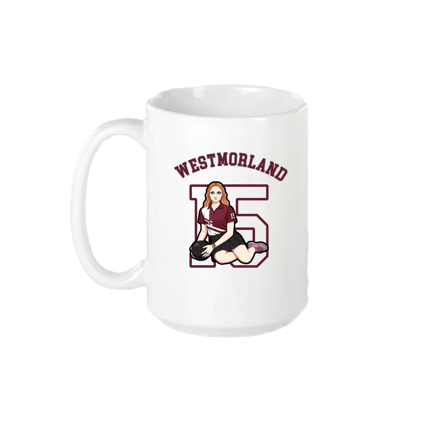 15oz Coffee Mug — Shirsey Arch in White
