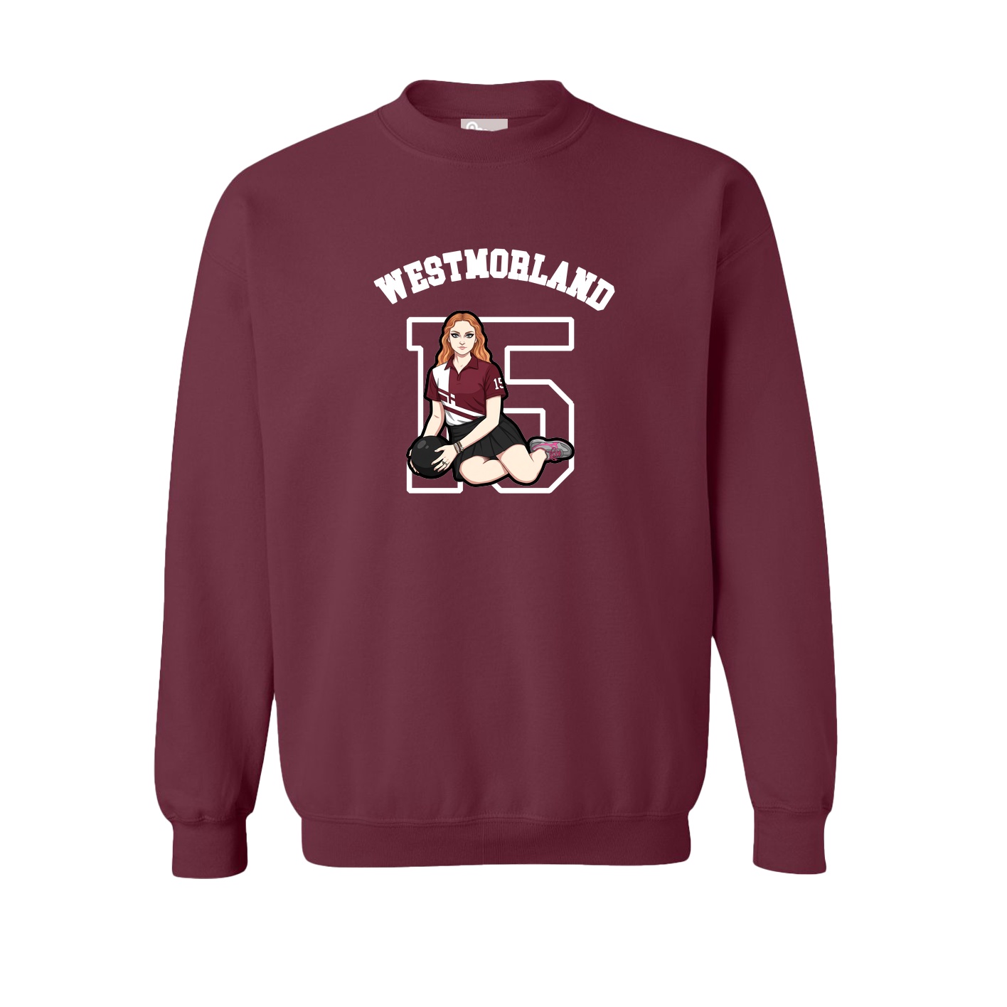 Fleece Crew — Shirsey Arch in Maroon