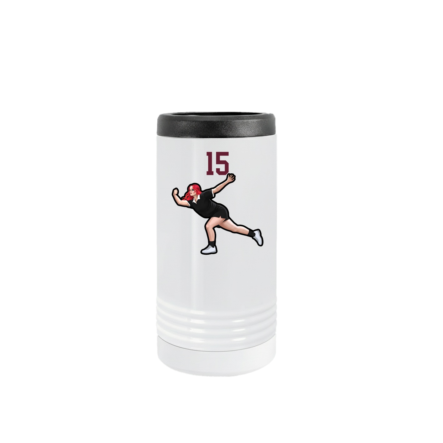 Slim Beverage Holder — Number Top in White