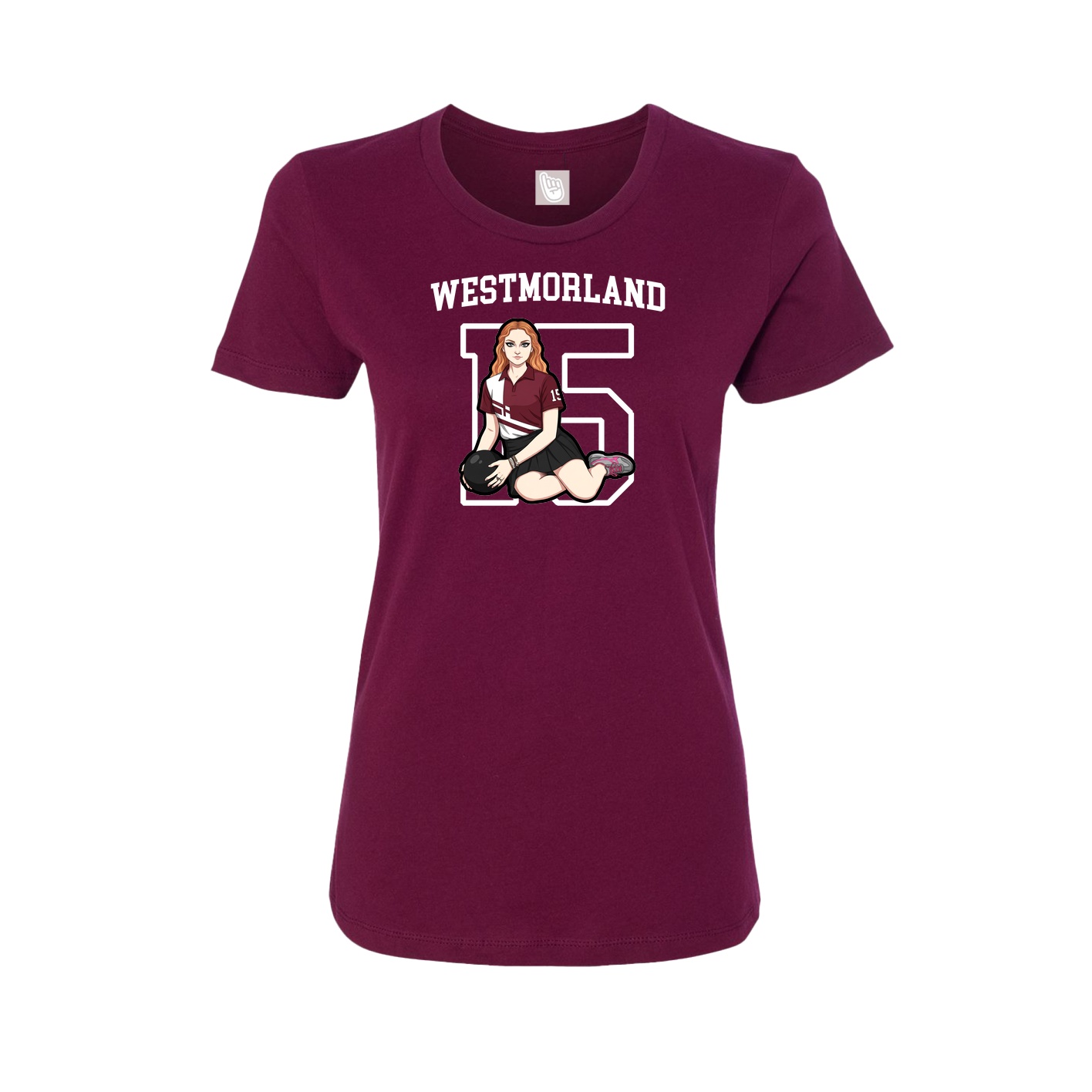 Fitted Women's Tee — Shirsey in Maroon