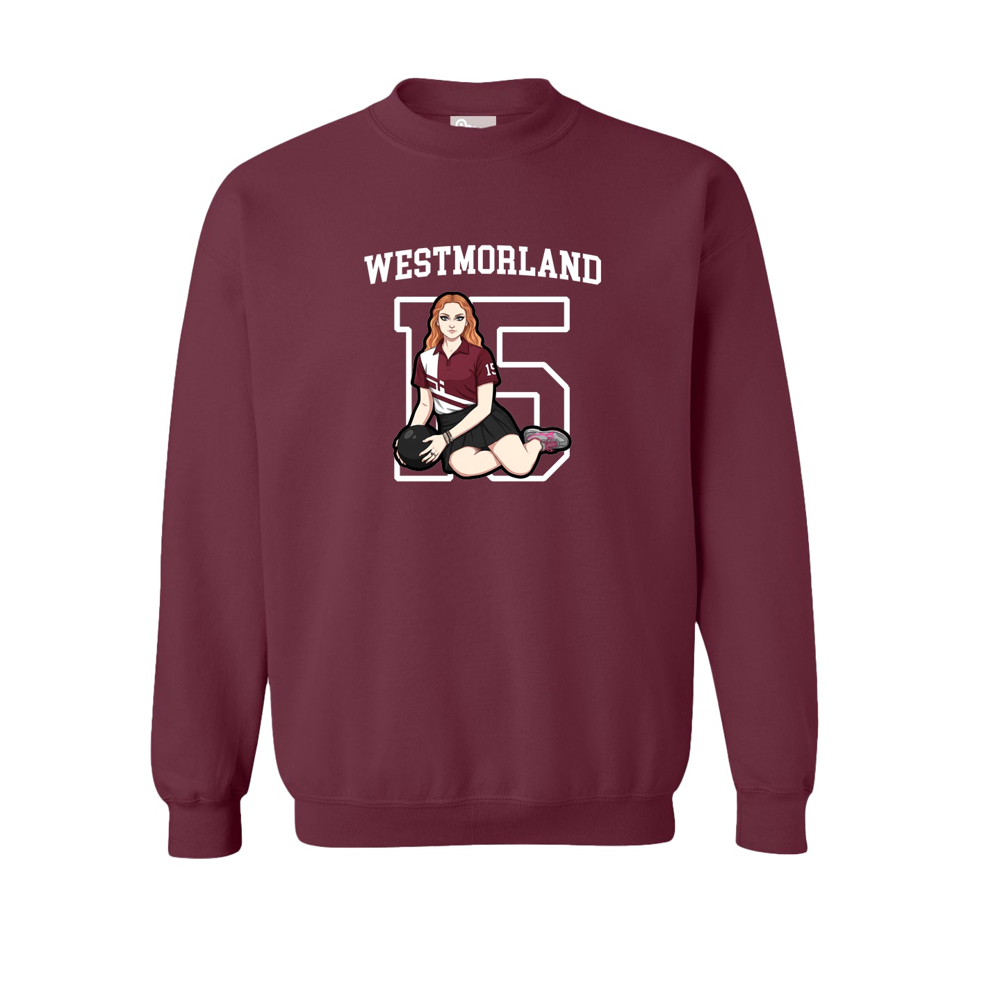 Fleece Crew — Shirsey in Maroon