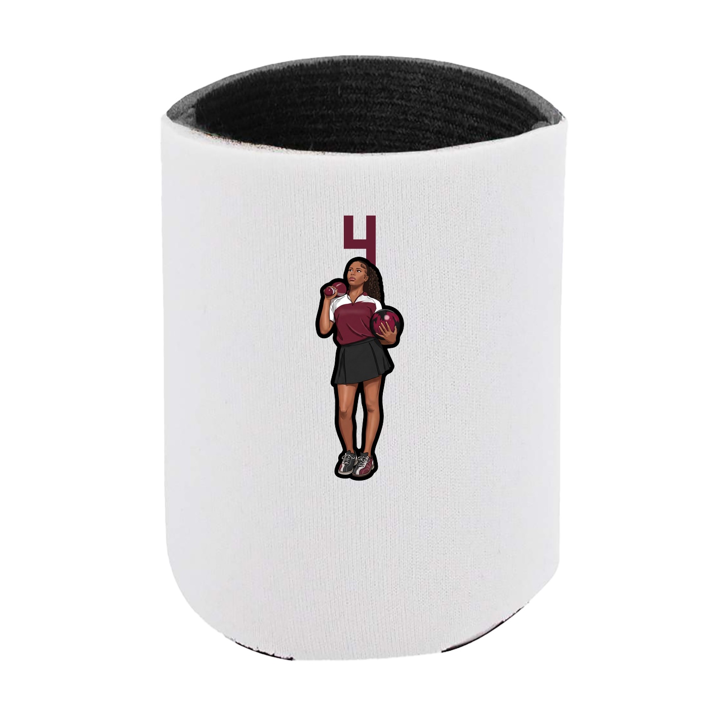 Can Holder — Number Top in White