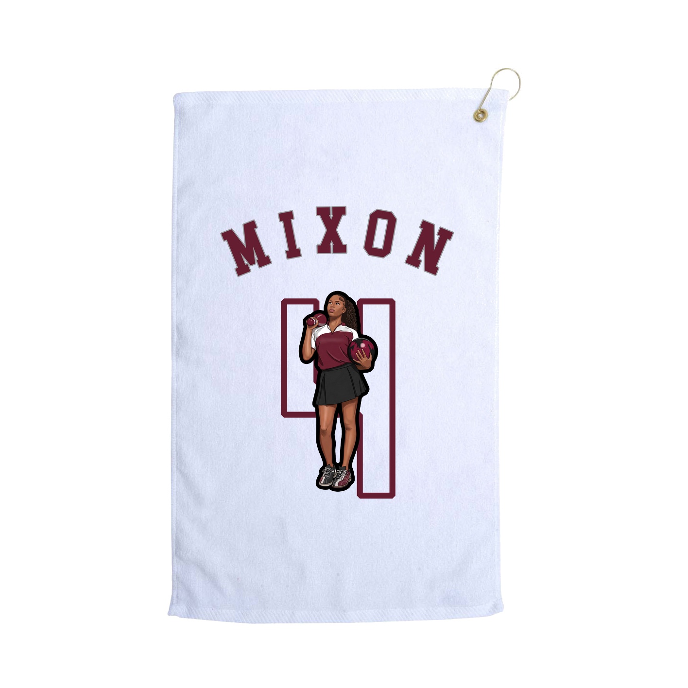 Golf Towel — Shirsey Arch in White