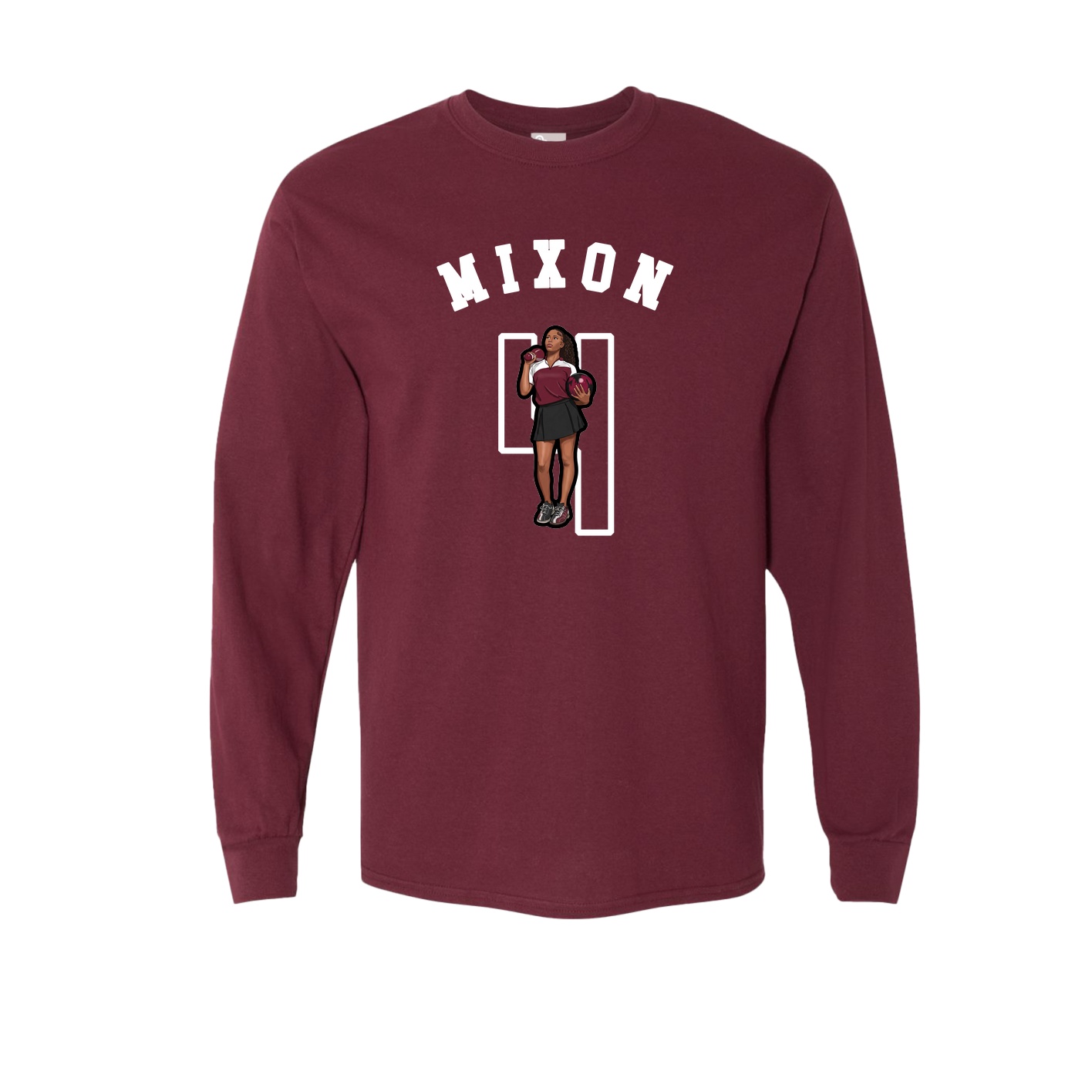 Long Sleeve Tee — Shirsey Arch in Maroon