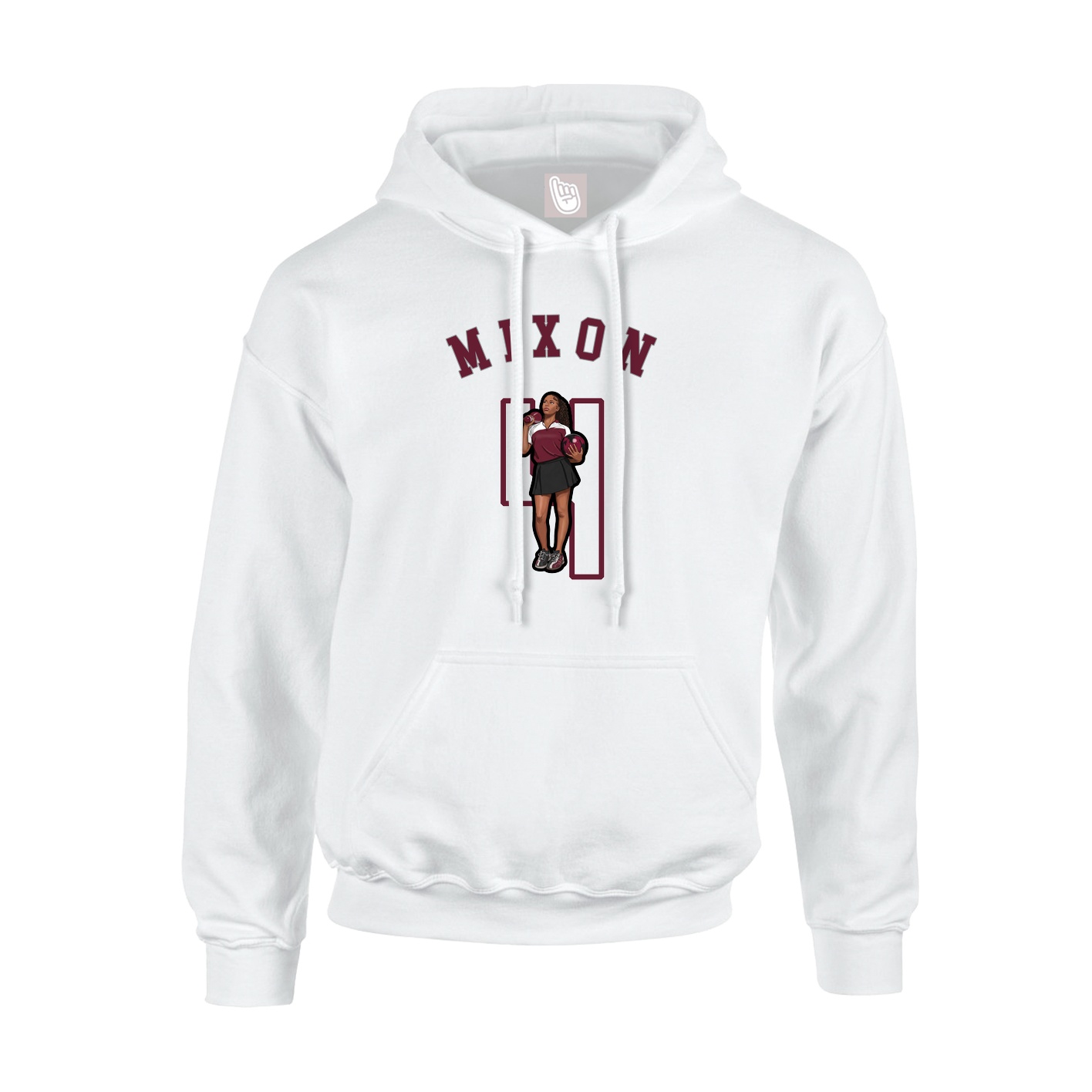 Hoodie — Shirsey Arch in White