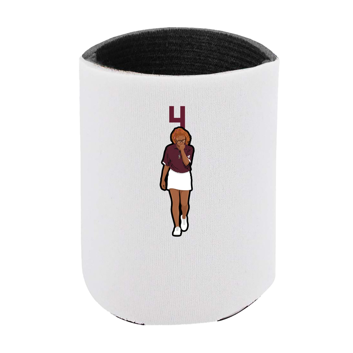 Can Holder — Number Top in White