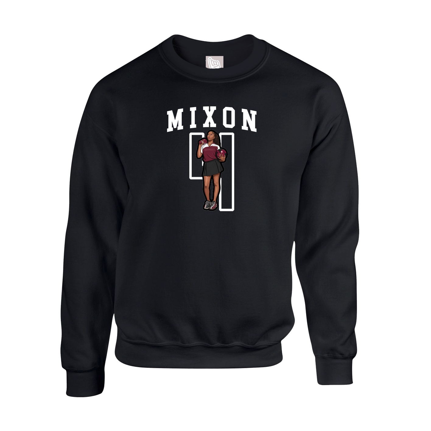 Fleece Crew — Shirsey in Black