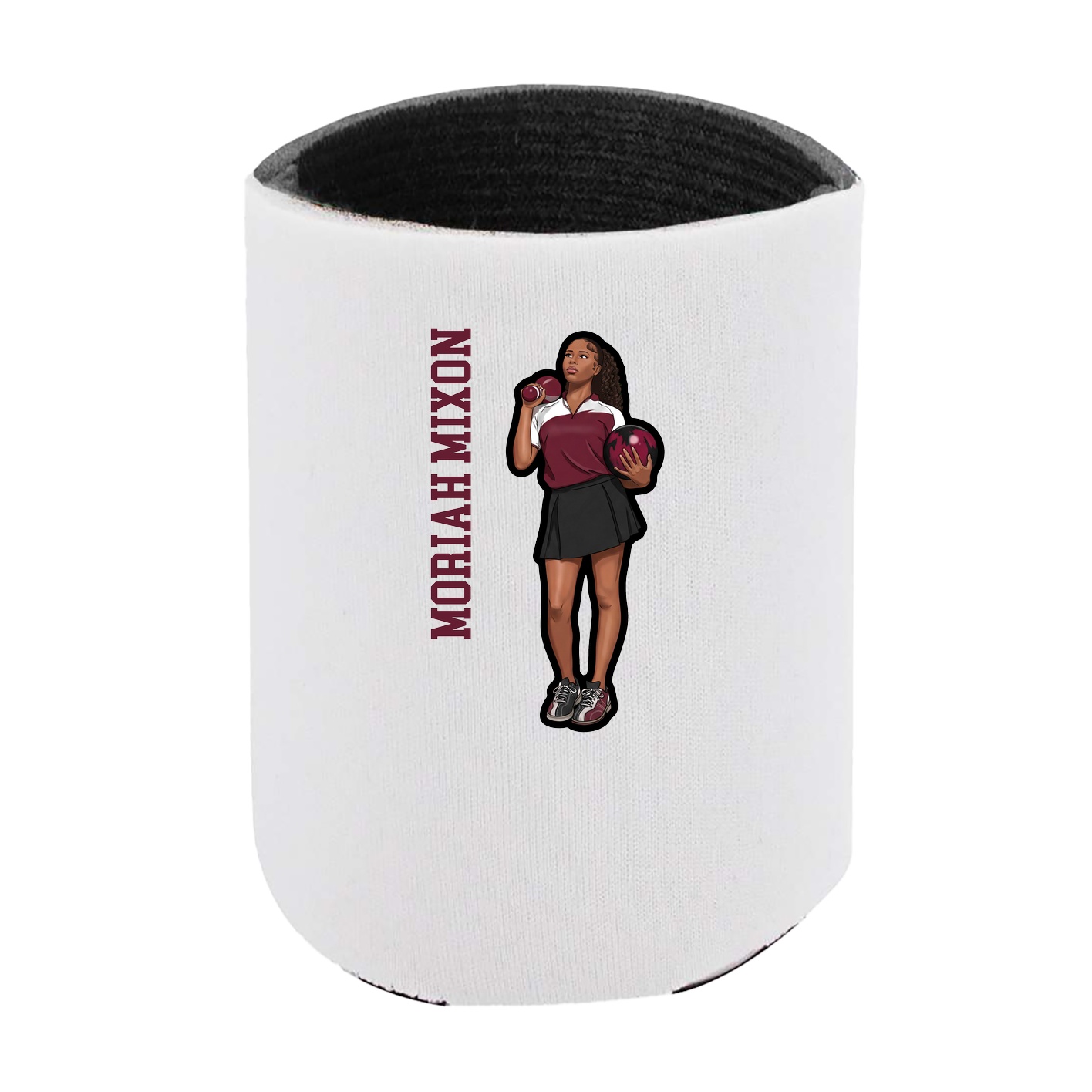 Can Holder — Name Vertical in White