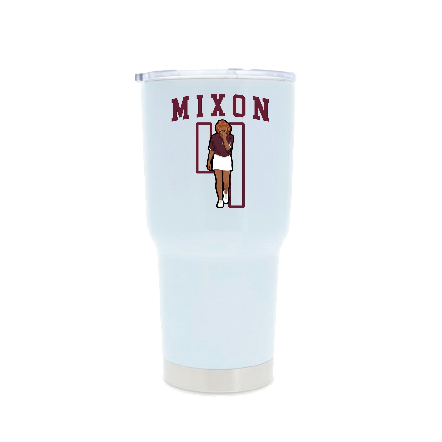 30oz Stainless Steel Tumbler — Shirsey in White