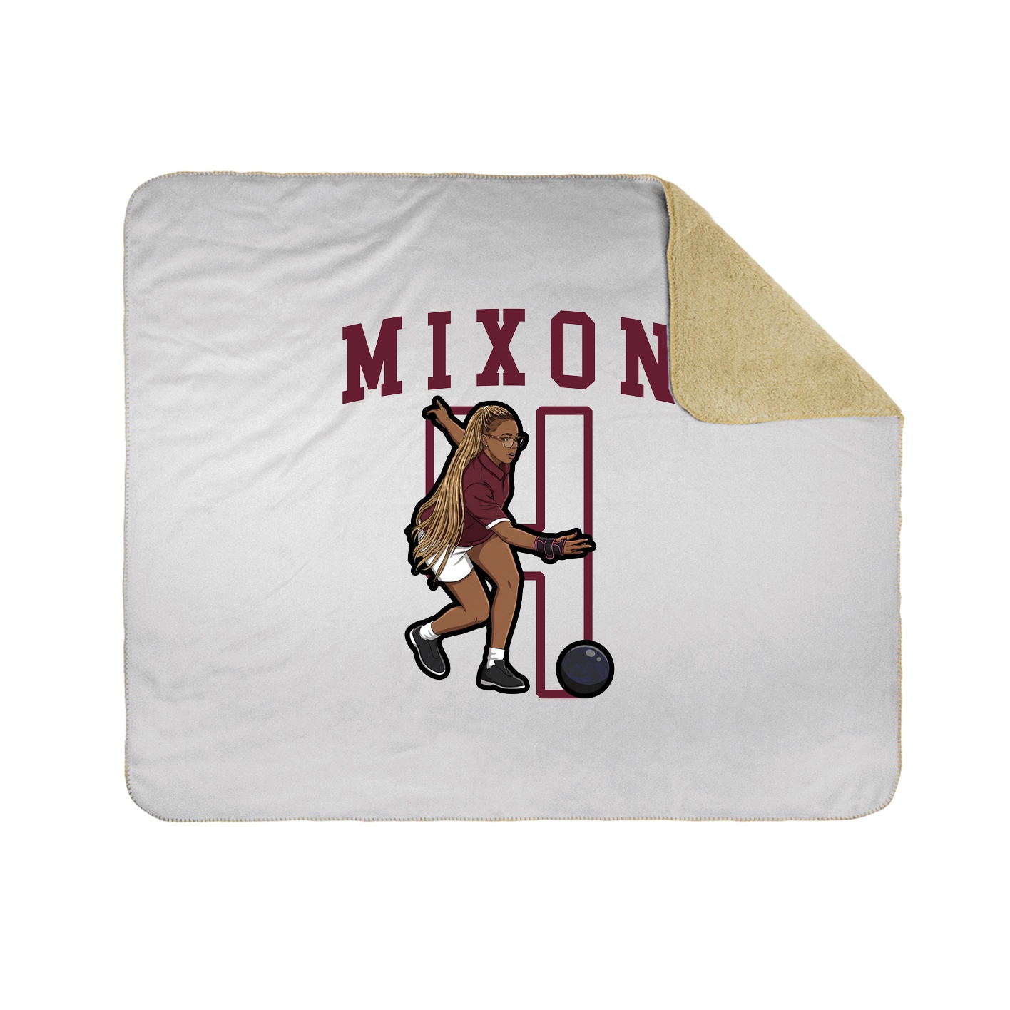 Throw Blanket — Shirsey in White