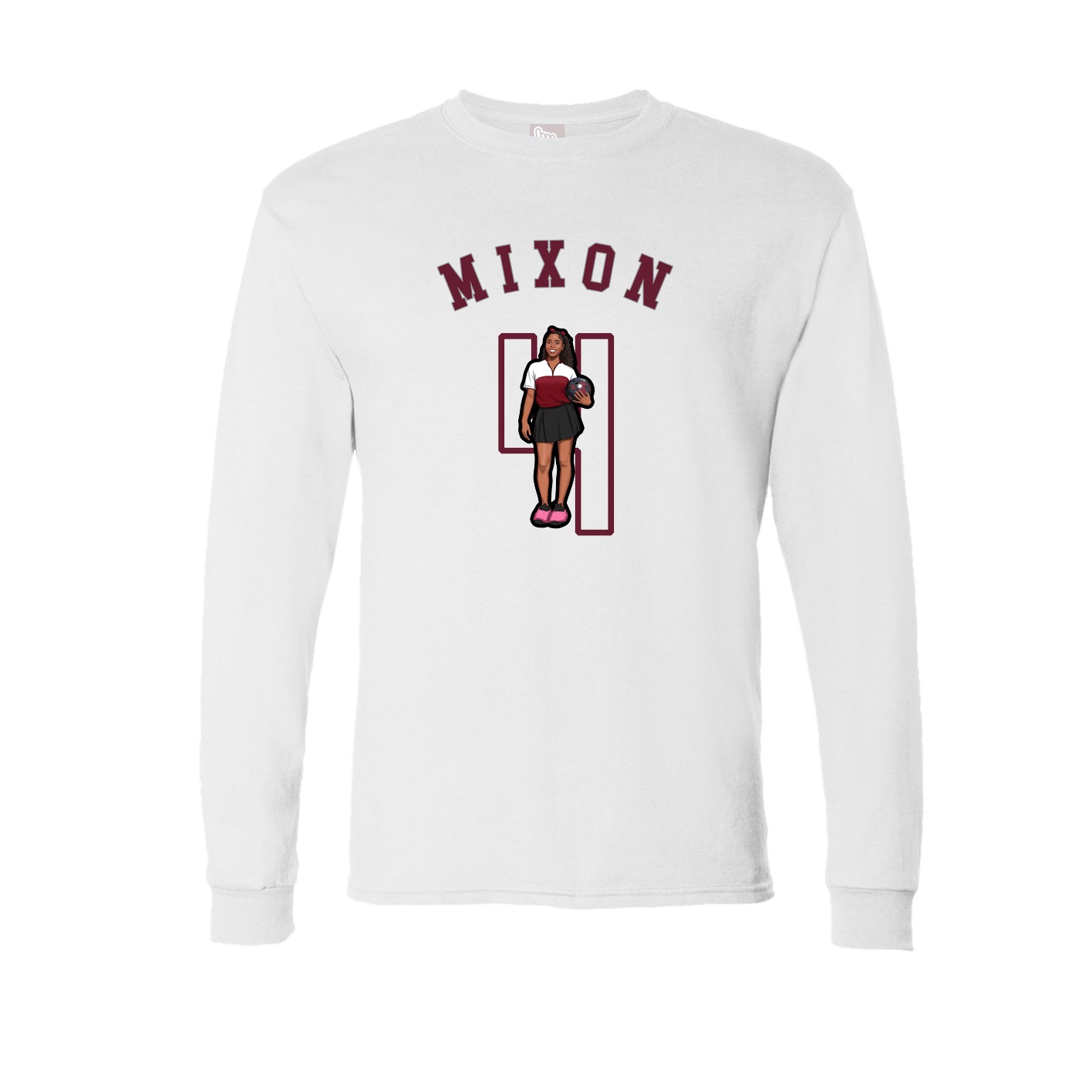 Long Sleeve Tee — Shirsey Arch in White