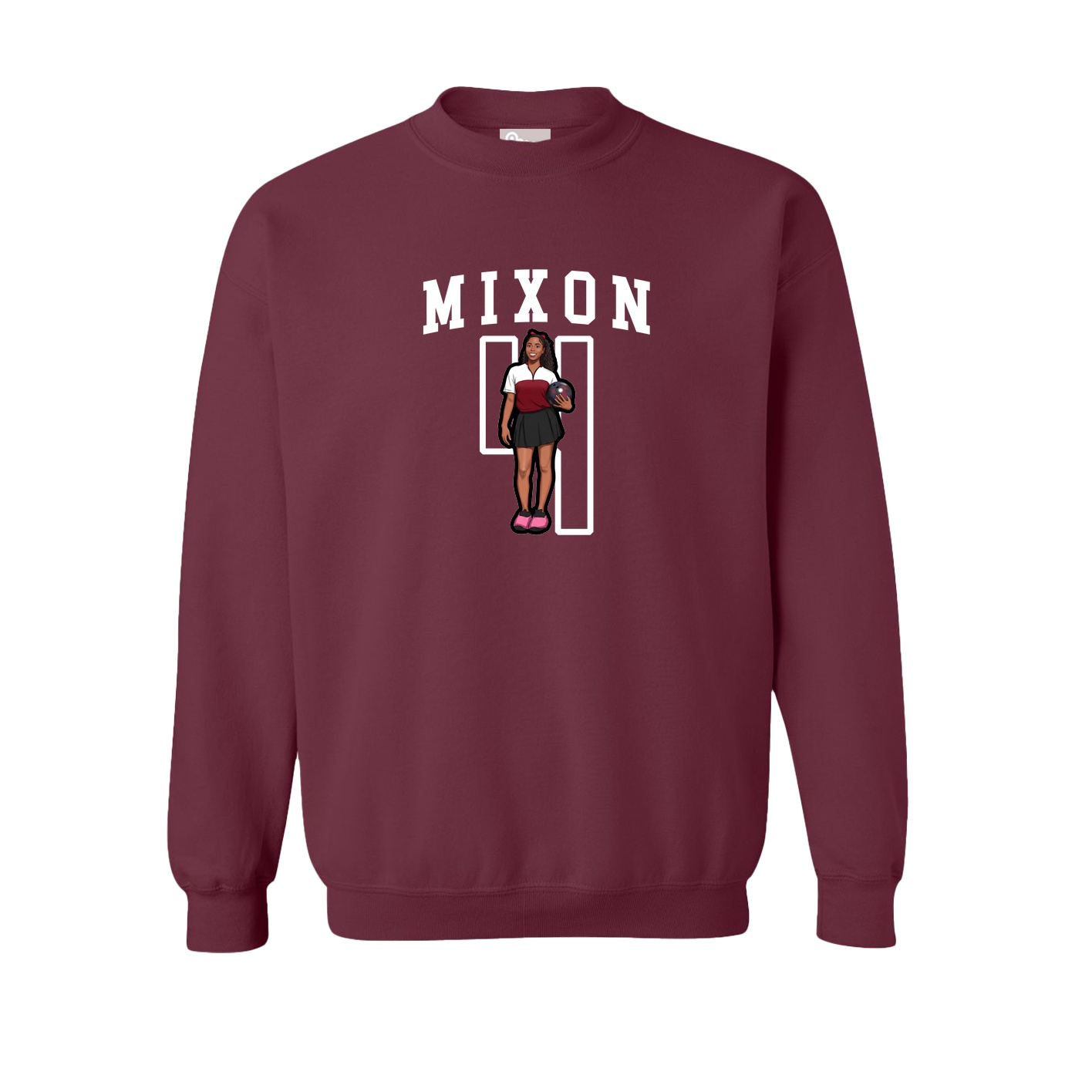 Fleece Crew — Shirsey in Maroon