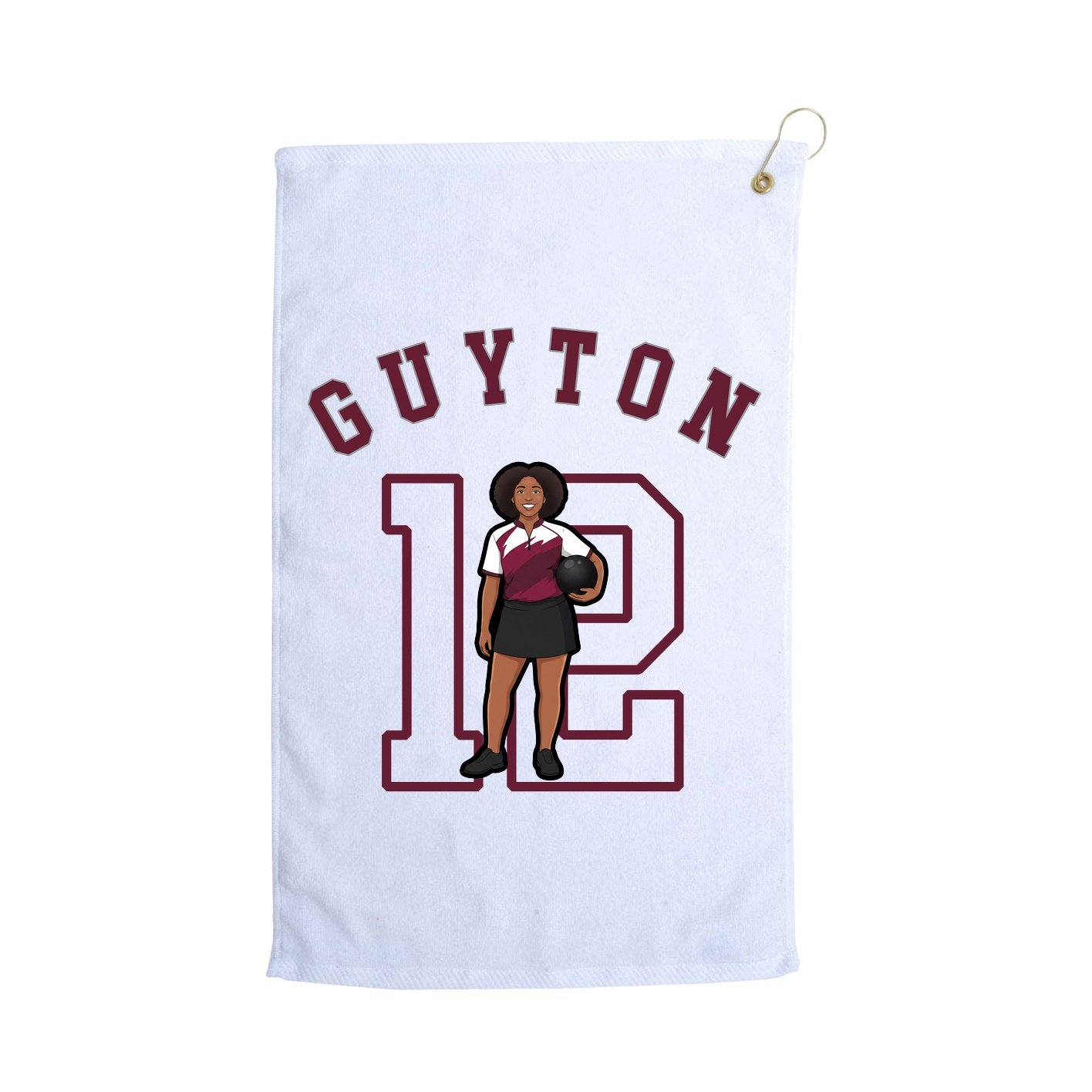 Golf Towel — Shirsey Arch in White