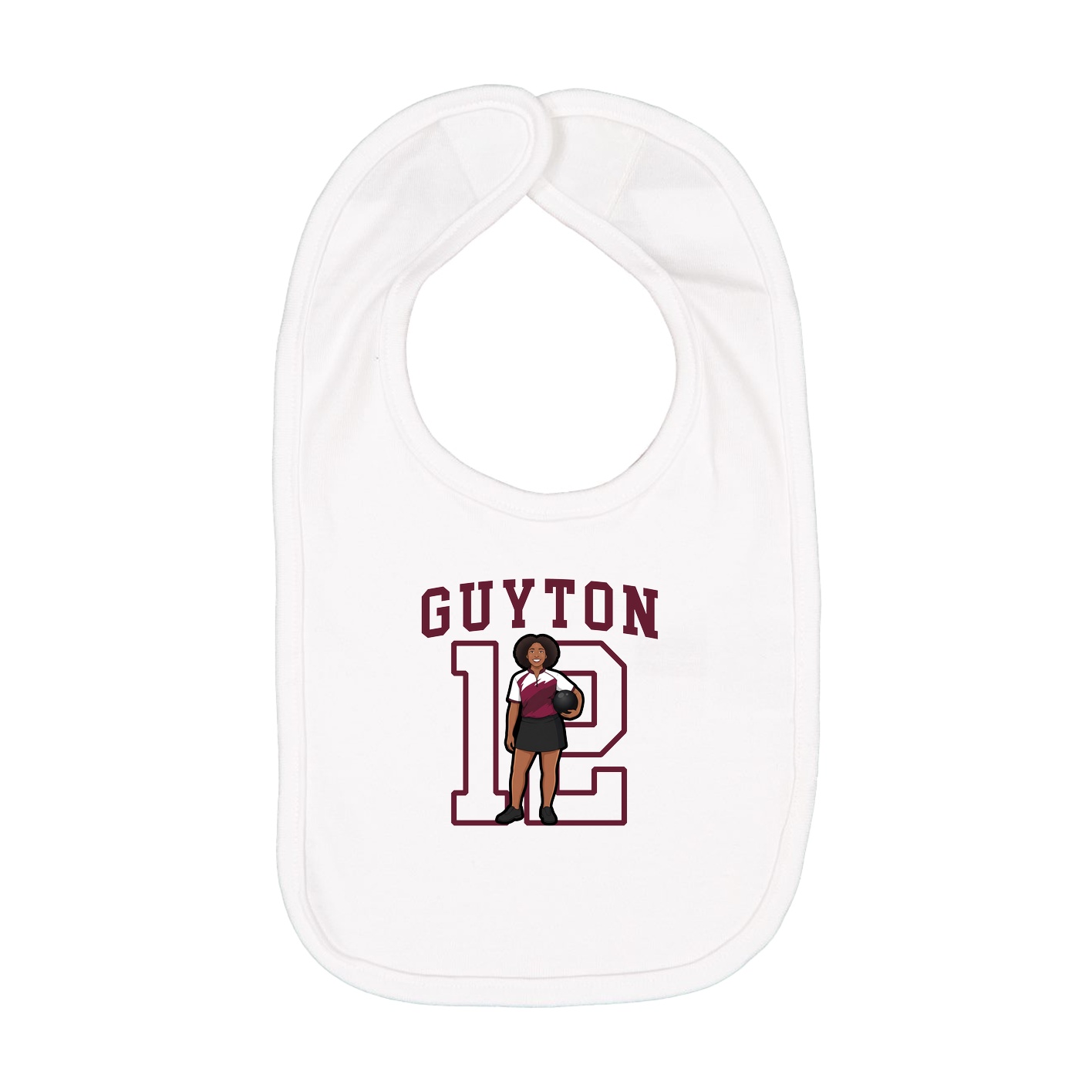 Infant Bib — Shirsey in White