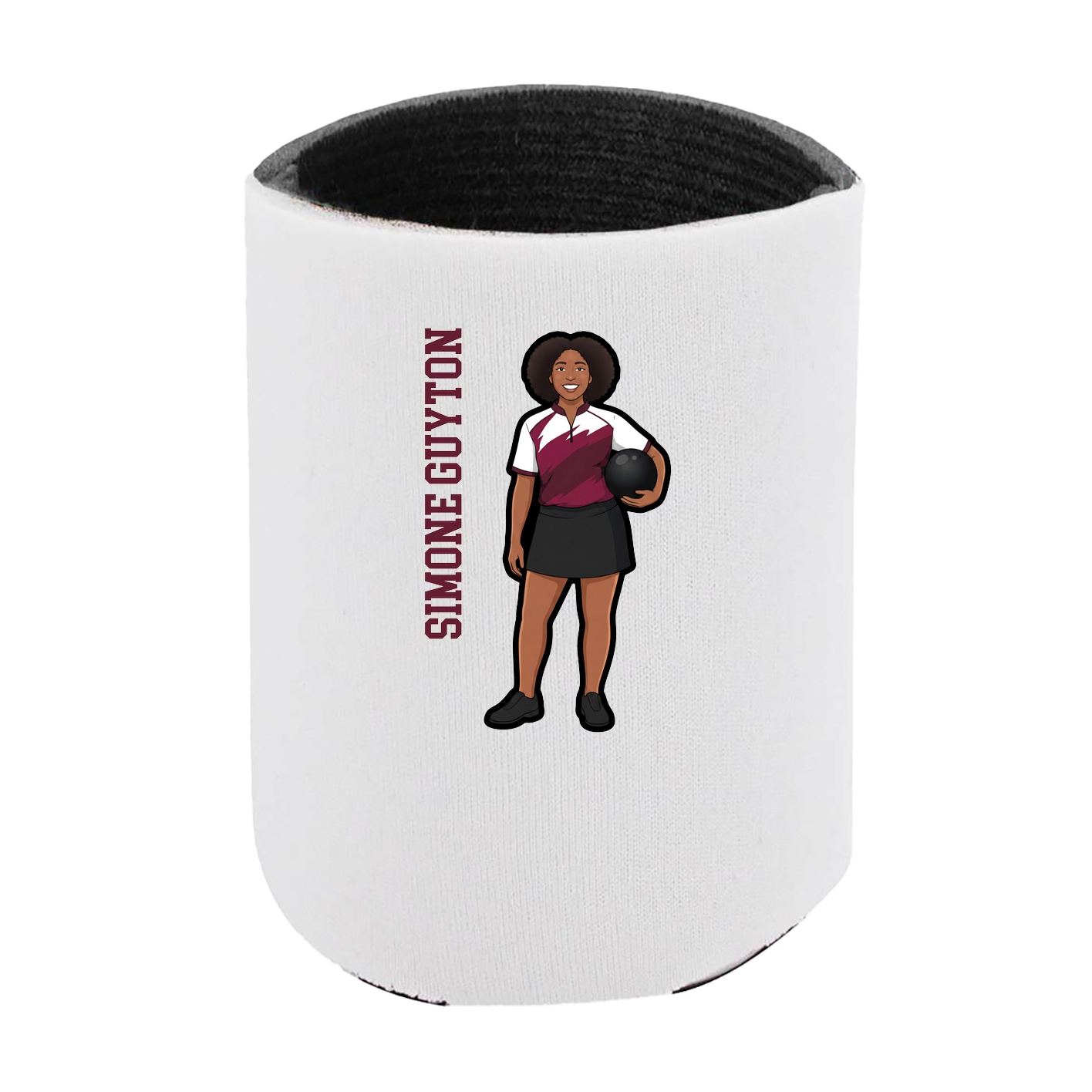 Can Holder — Name Vertical in White