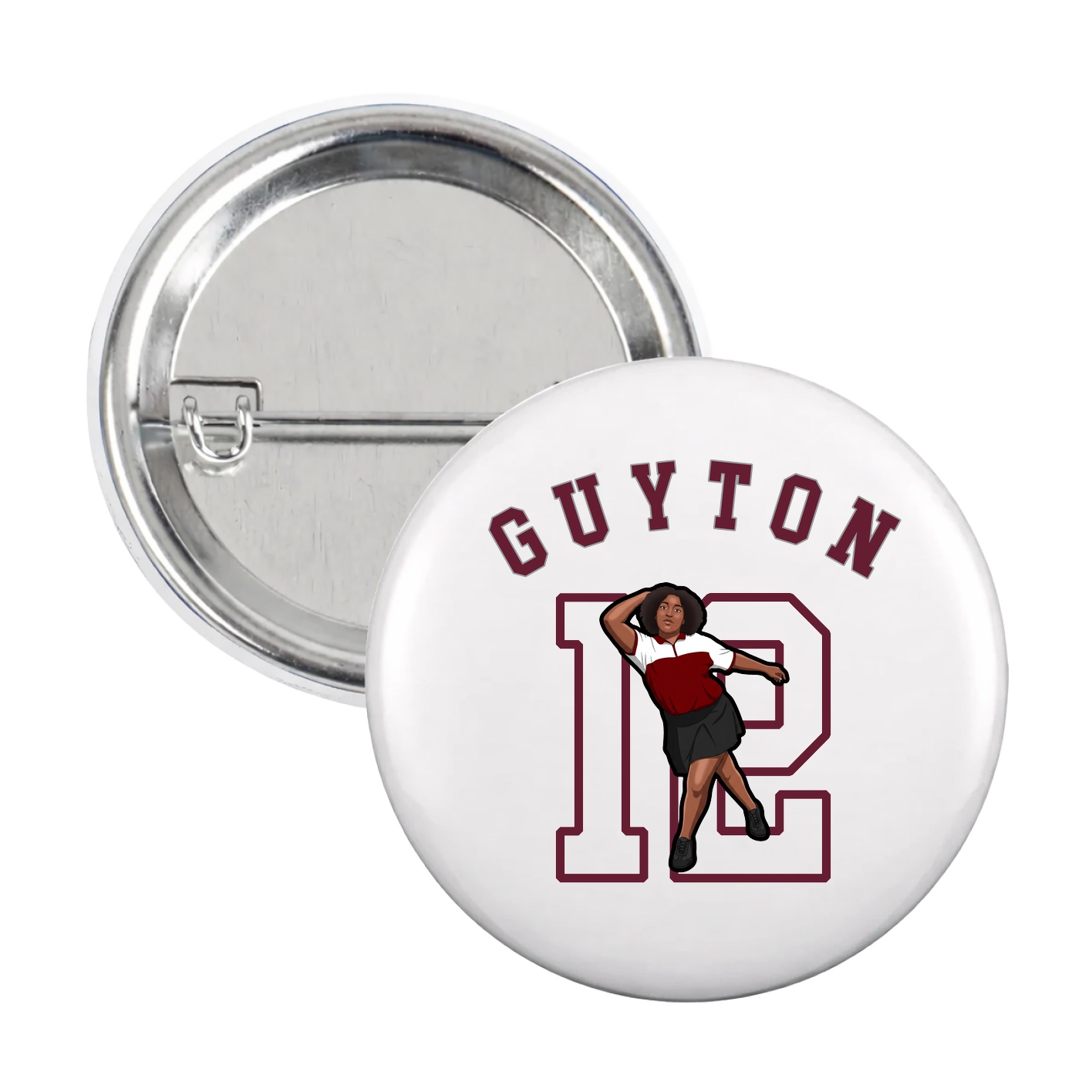 Game Day Button — Shirsey Arch in White
