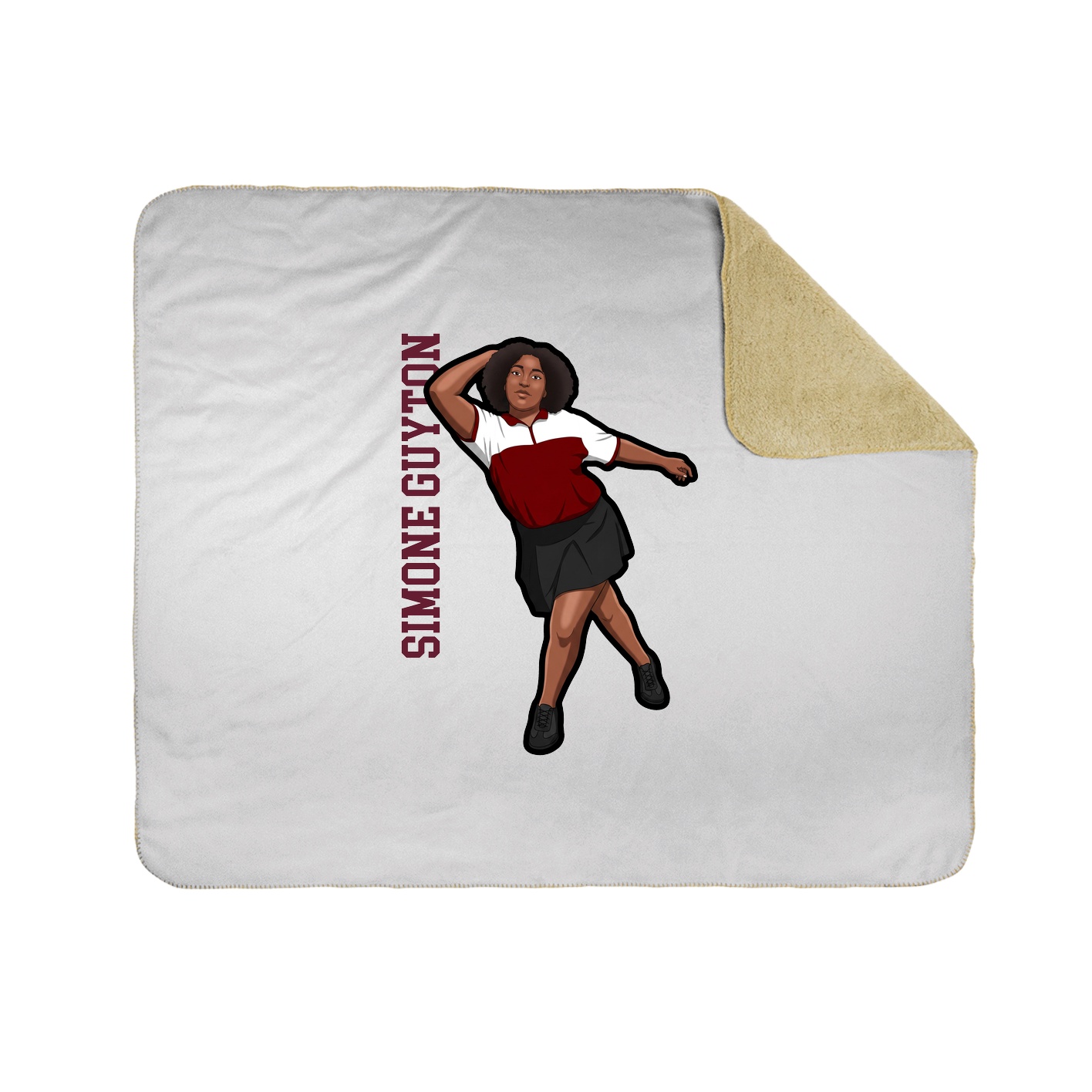 50x60 Sherpa Lined Throw Blanket