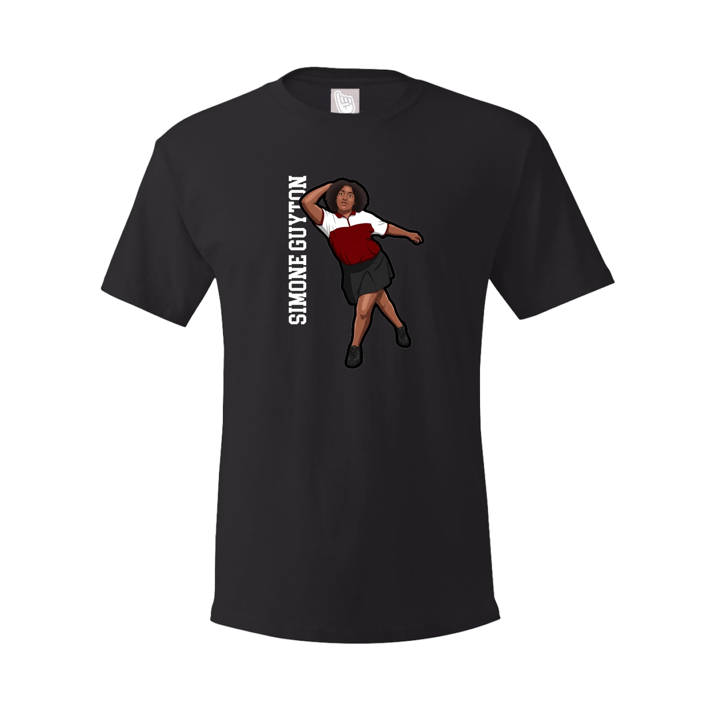Tee — Name Vertical in Black