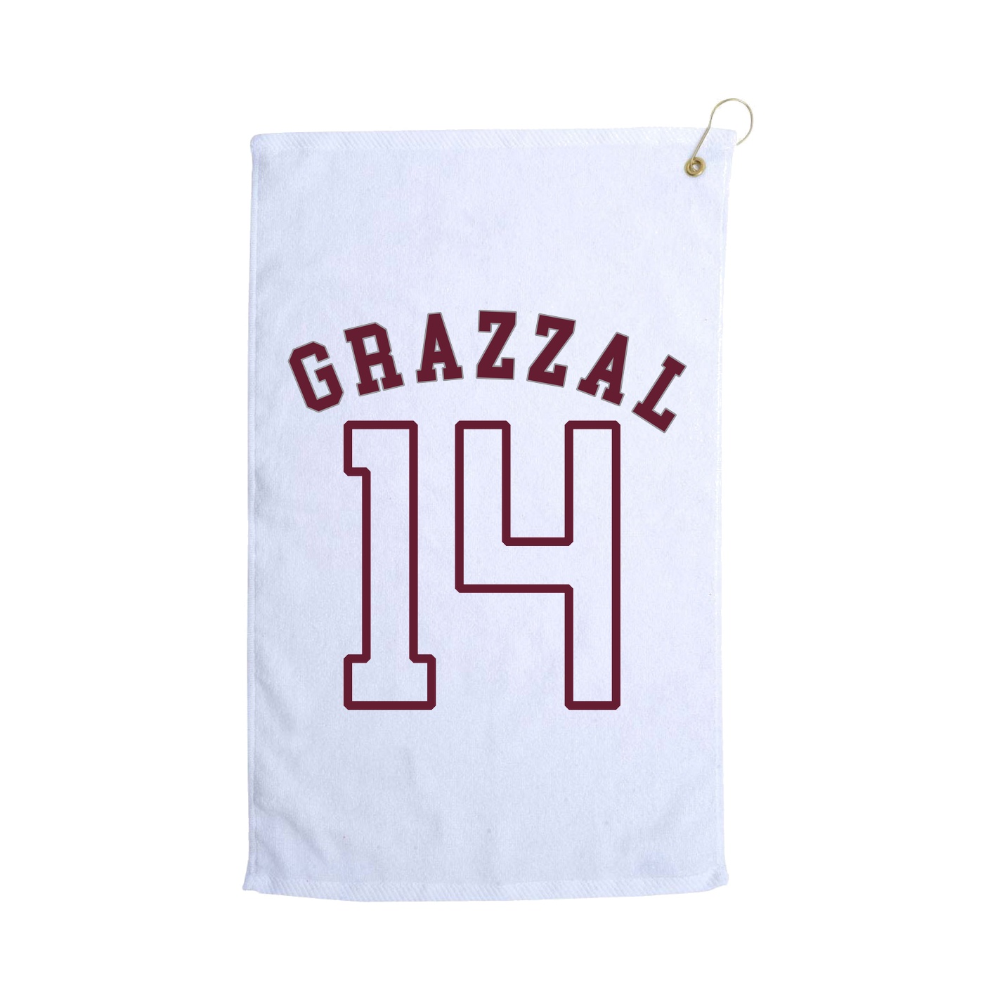 Golf Towel — Shirsey Arch in White