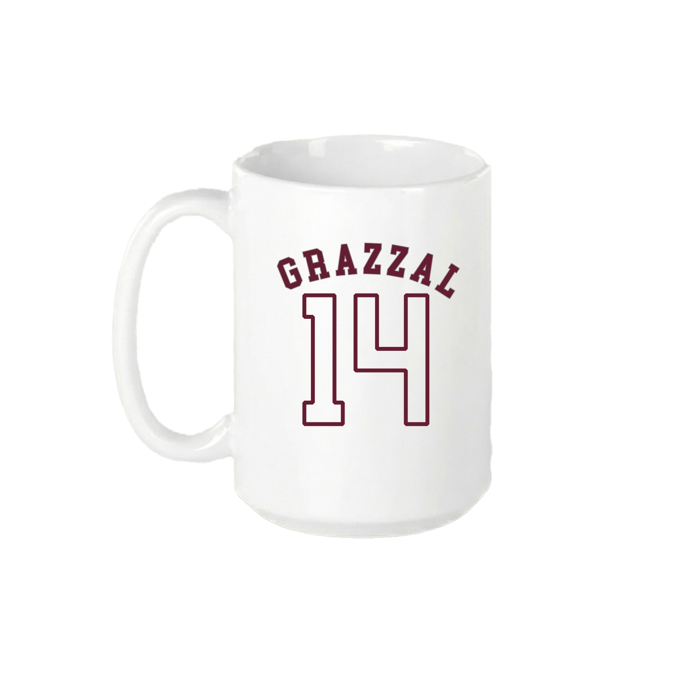 15oz Coffee Mug — Shirsey Arch in White
