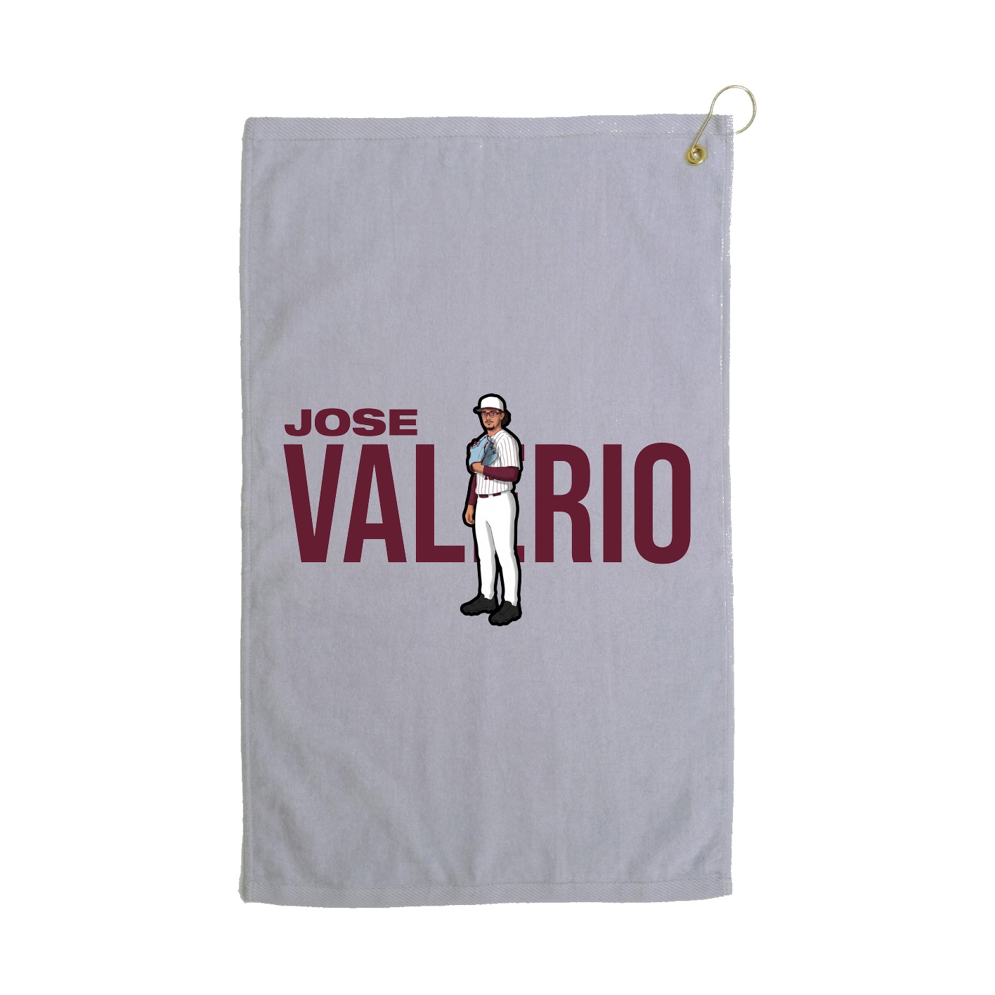 Golf Towel — Player Name in Grey