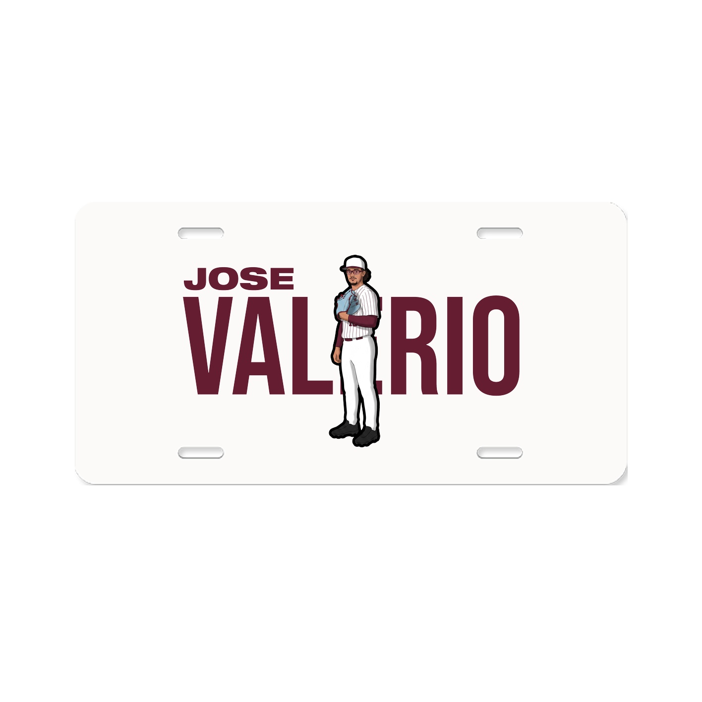 License Plate — Player Name in Classic