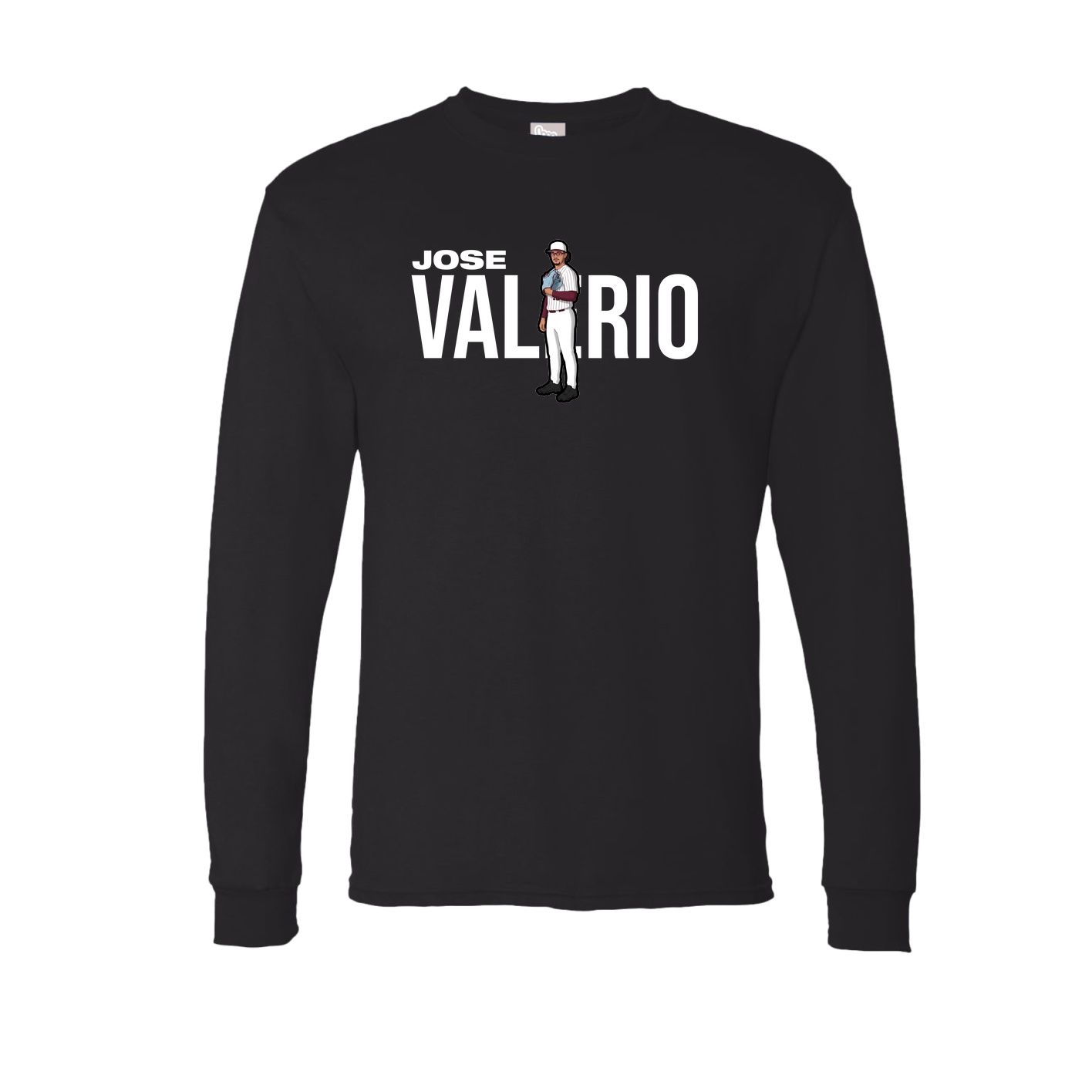 Long Sleeve Tee — Player Name in Black