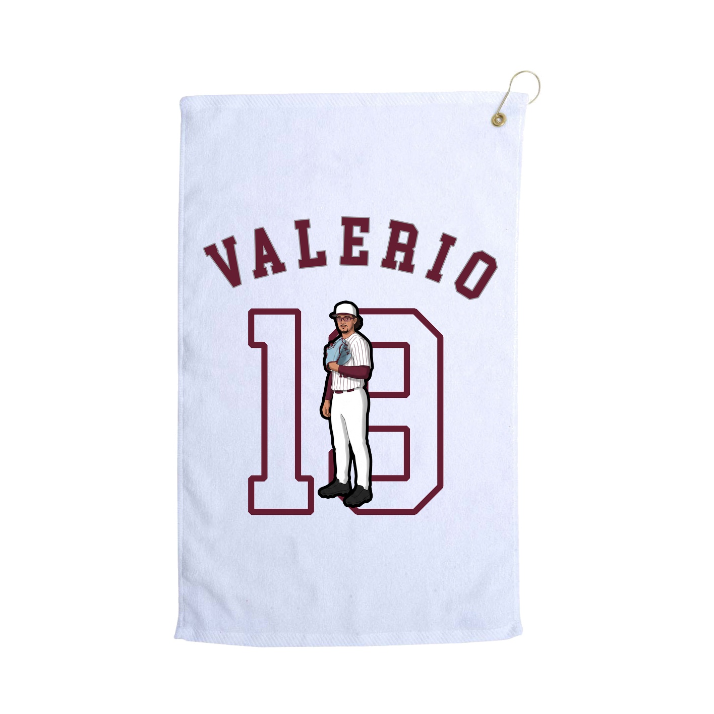 Golf Towel — Shirsey Arch in White