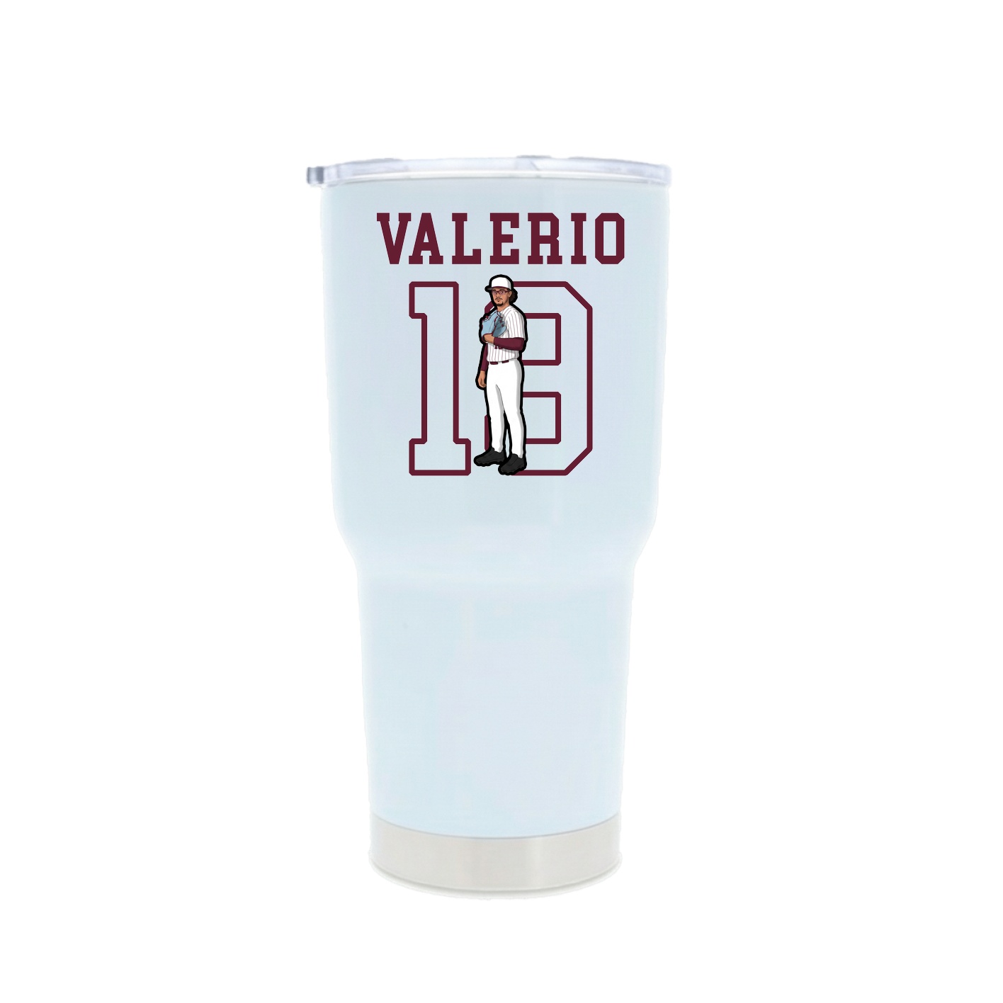 30oz Stainless Steel Tumbler — Shirsey in White