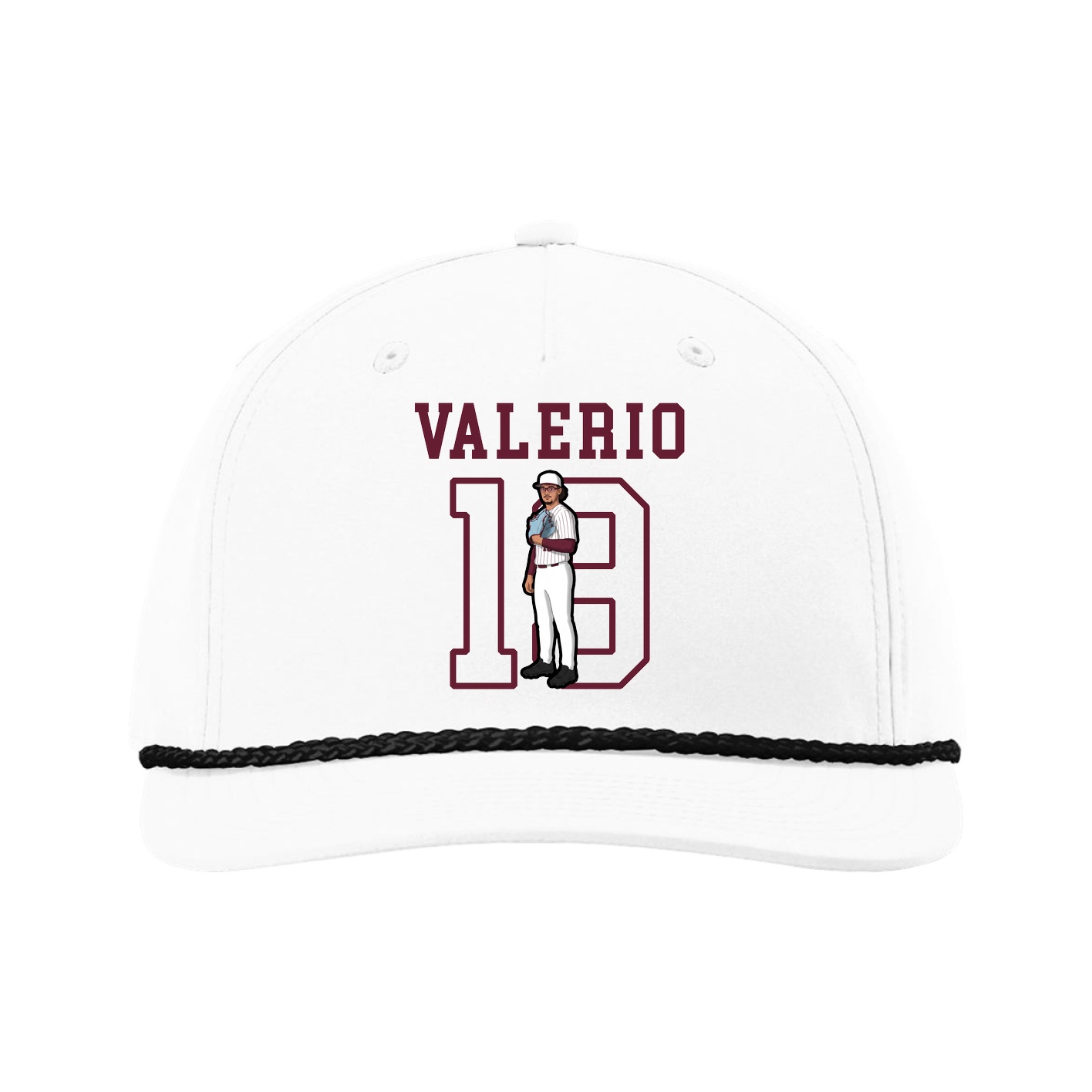 Five-Panel Classic Rope Cap — Shirsey in White