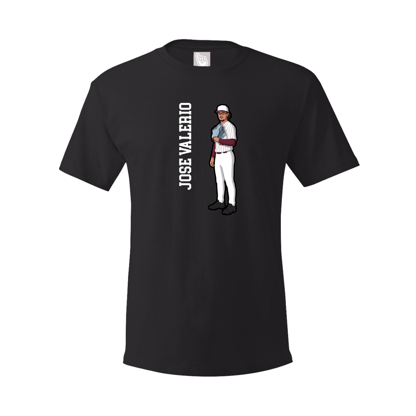 Tee — Name Vertical in Black