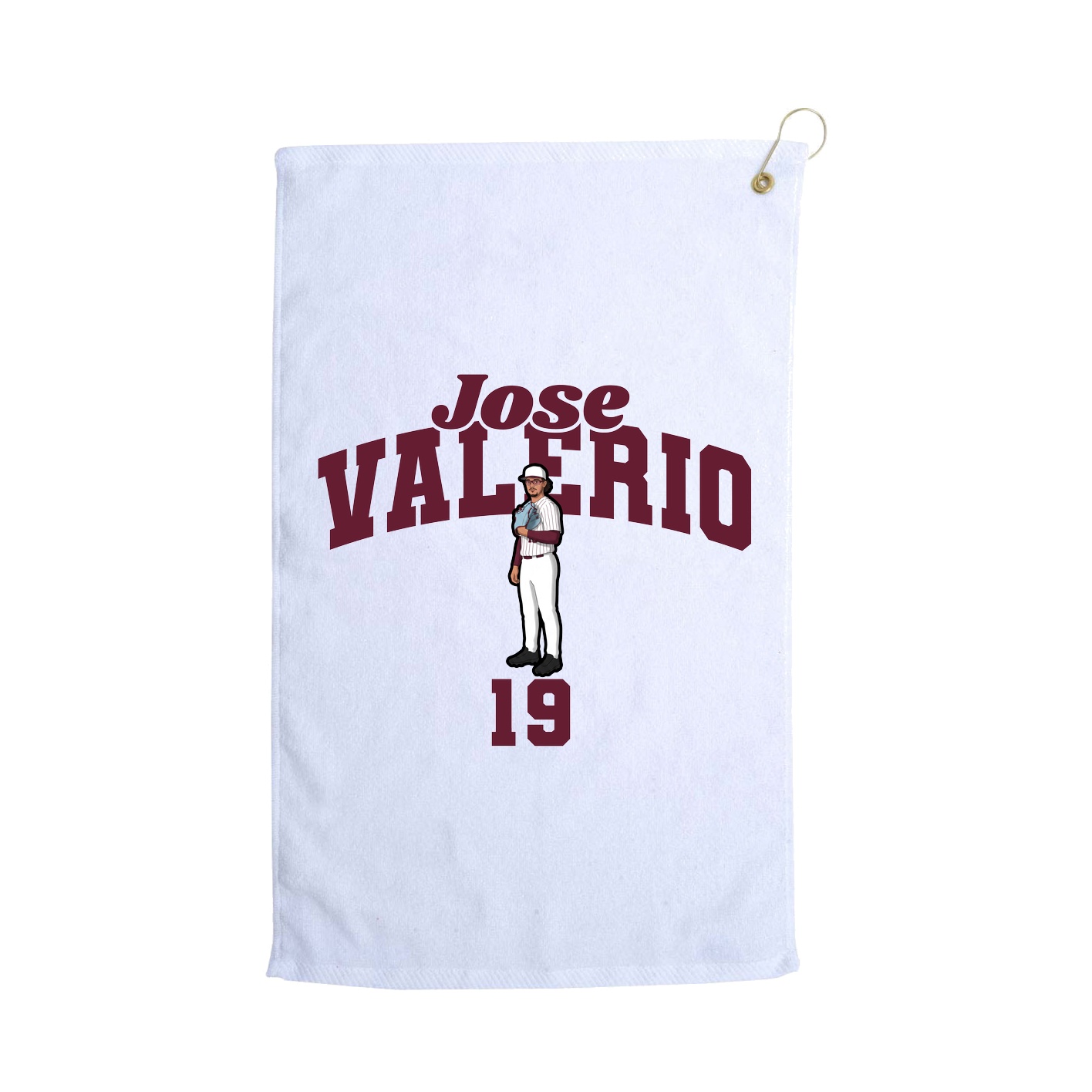 Golf Towel — Signature Arch in White