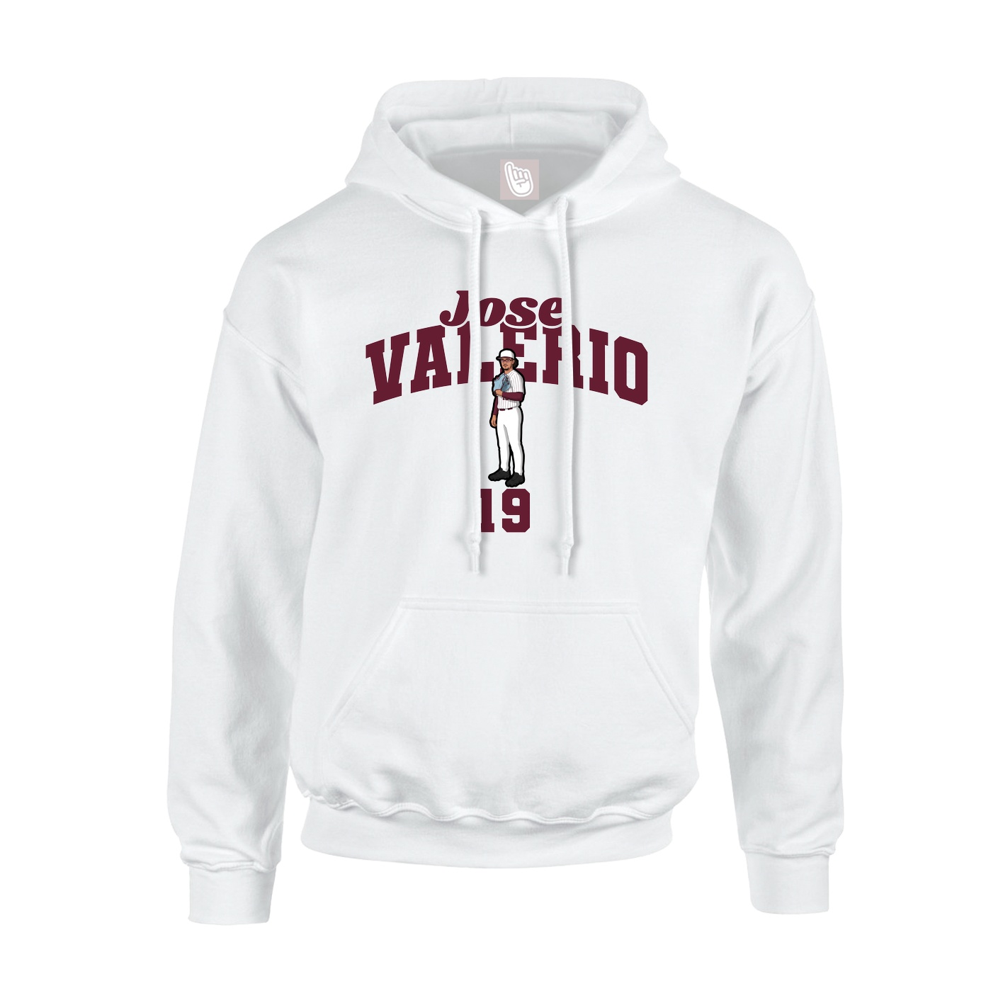 Hoodie — Signature Arch in White