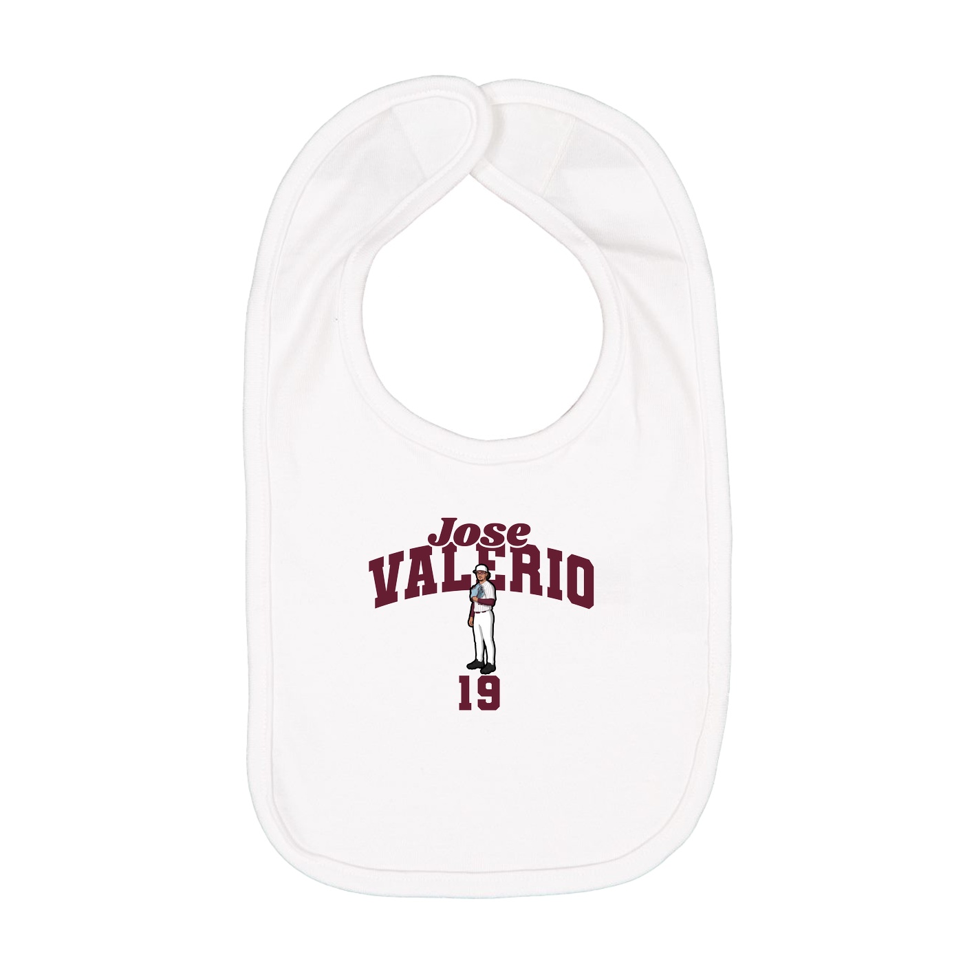 Infant Bib — Signature Arch in White