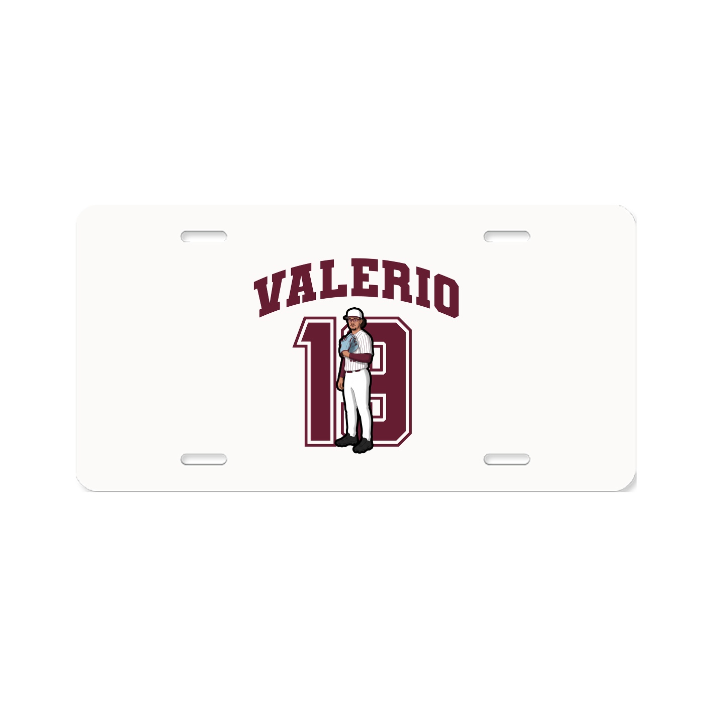 License Plate — Number in Classic