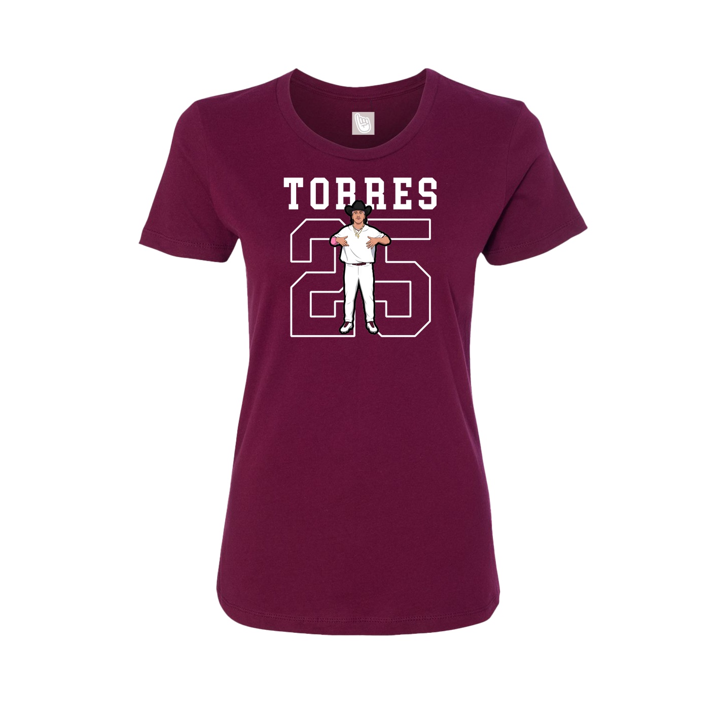 Womens Tee — Classic in Maroon