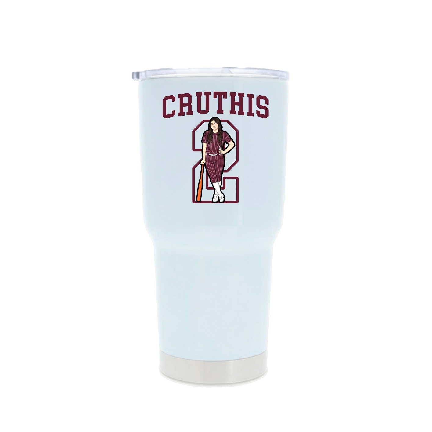 30oz Stainless Steel Tumbler — Shirsey in White