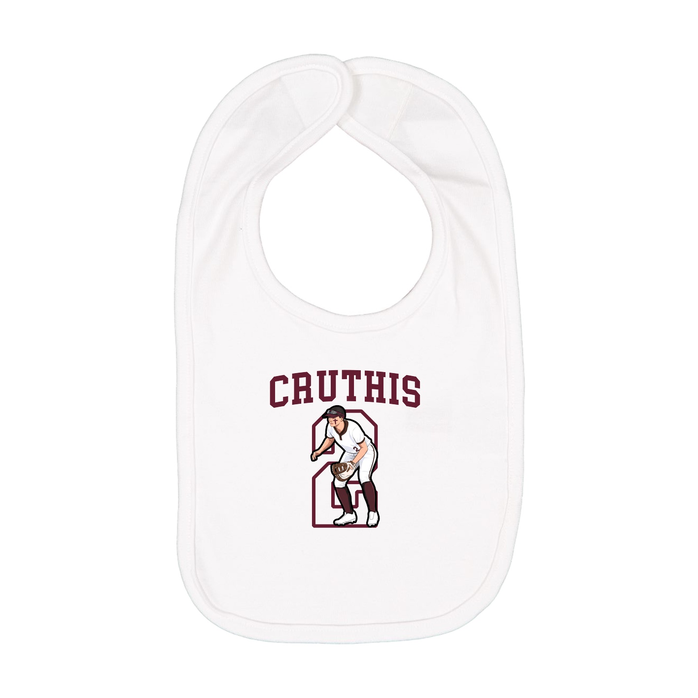 Infant Bib — Shirsey in White