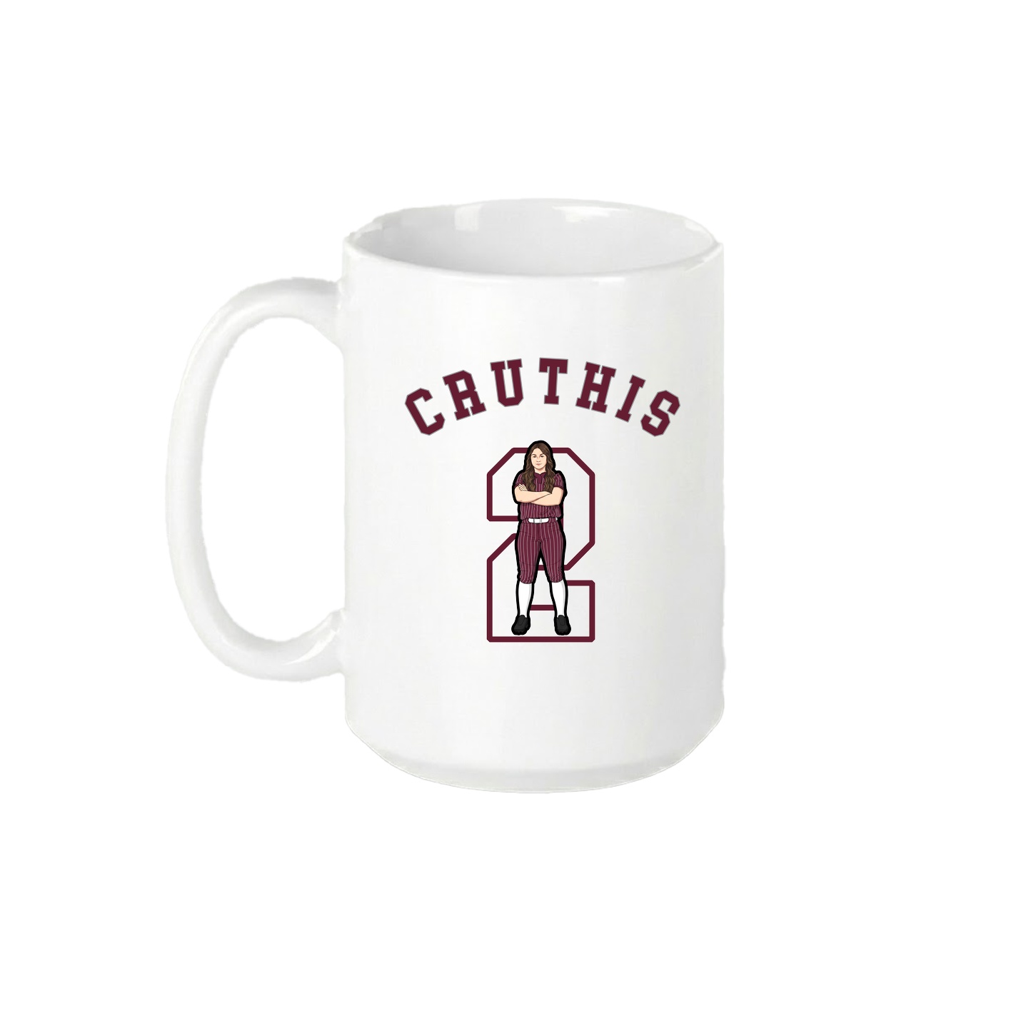 15oz Coffee Mug — Shirsey Arch in White