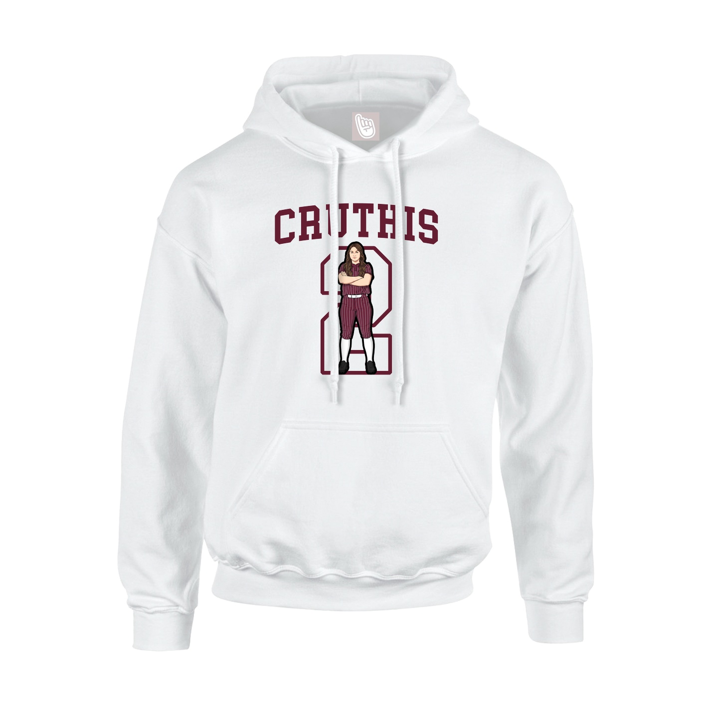 Hoodie — Shirsey in White