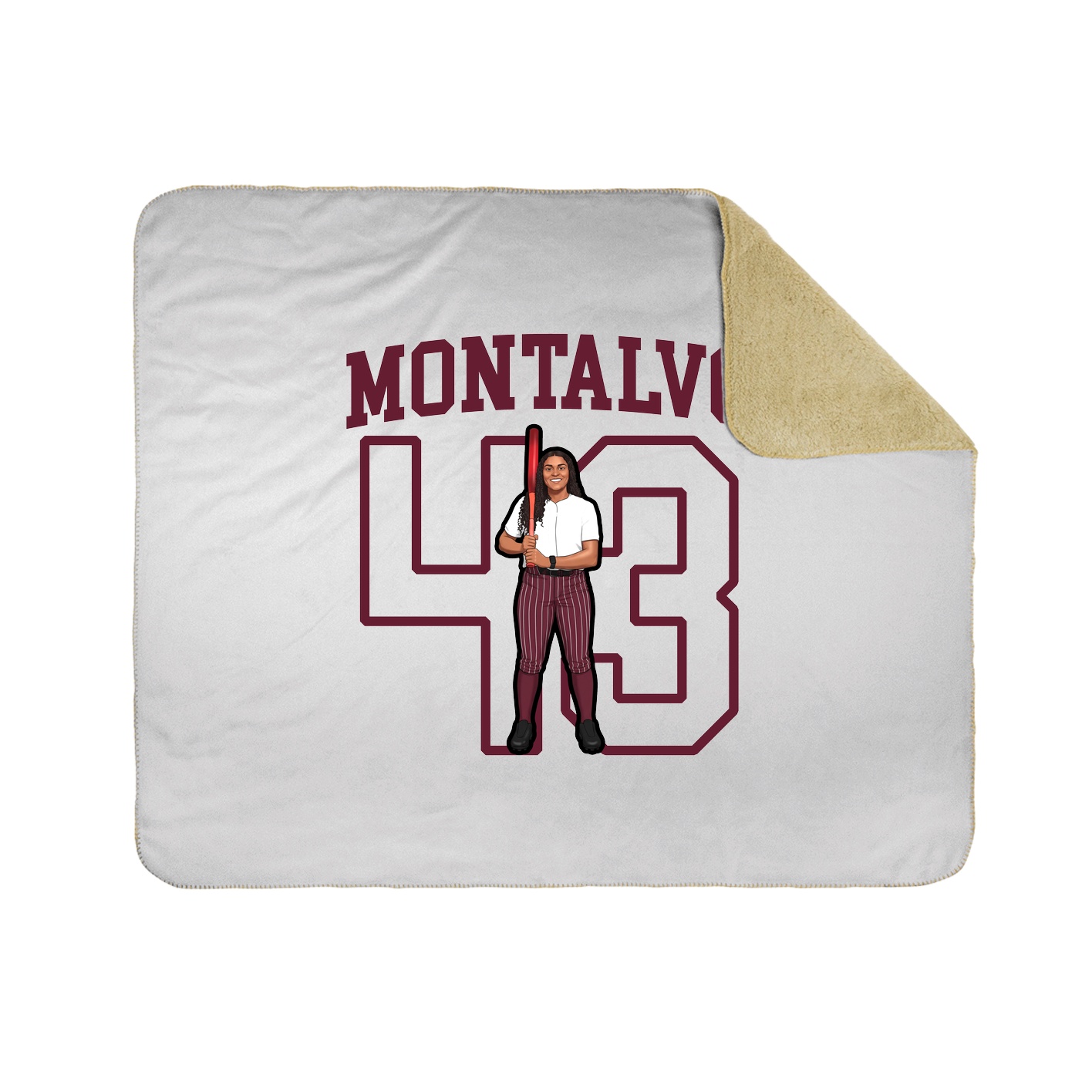 Throw Blanket — Shirsey in White