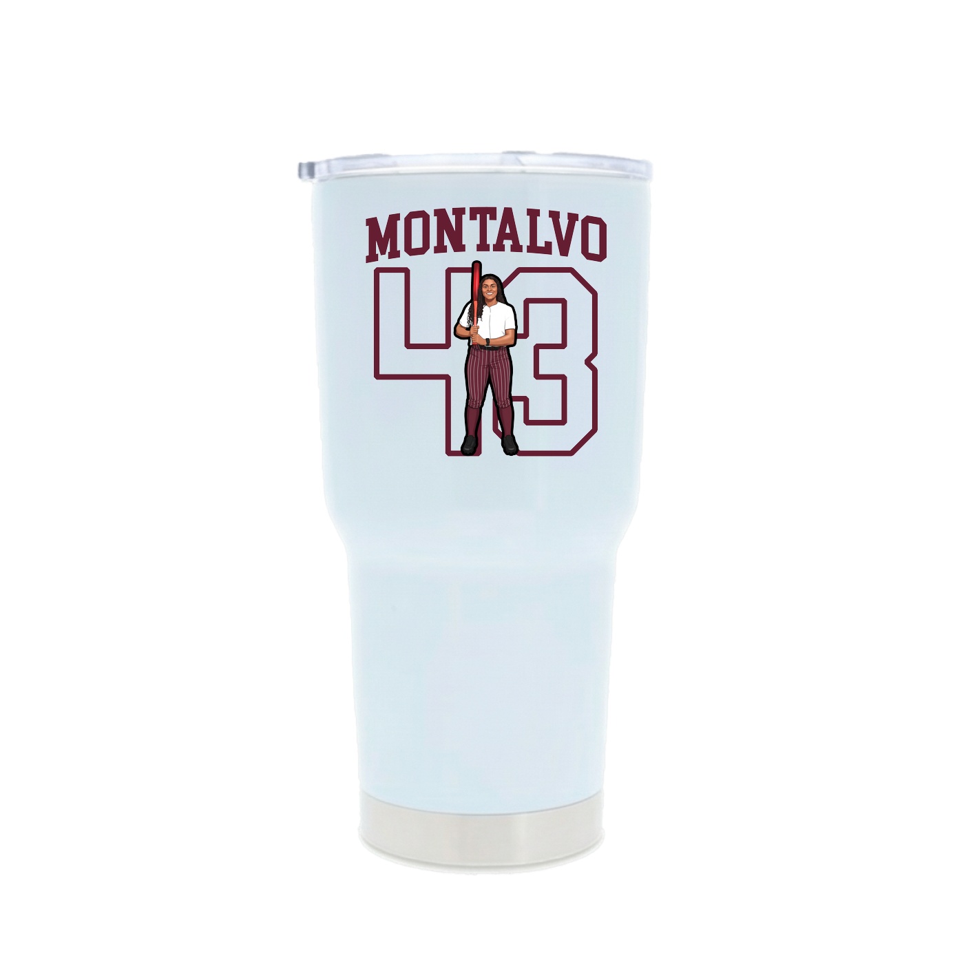 30oz Stainless Steel Tumbler — Shirsey in White