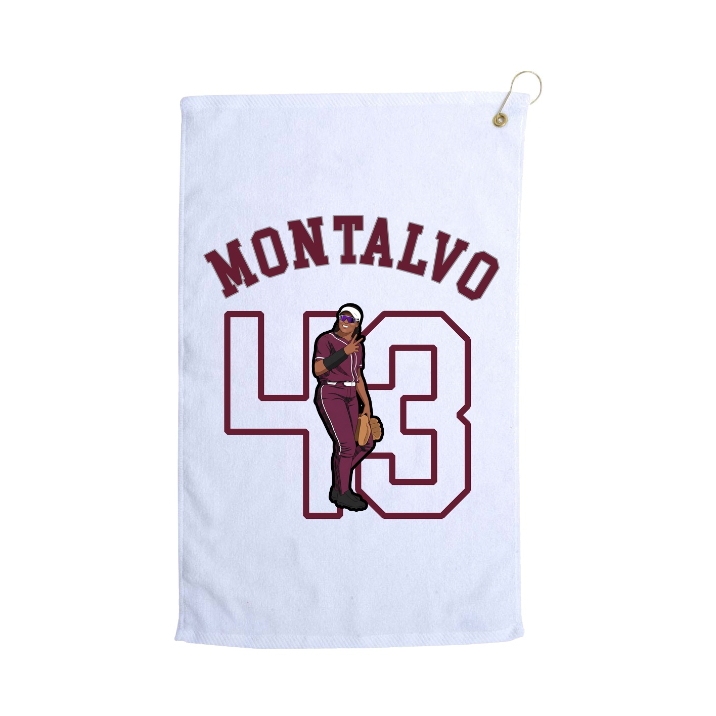 Golf Towel — Shirsey Arch in White